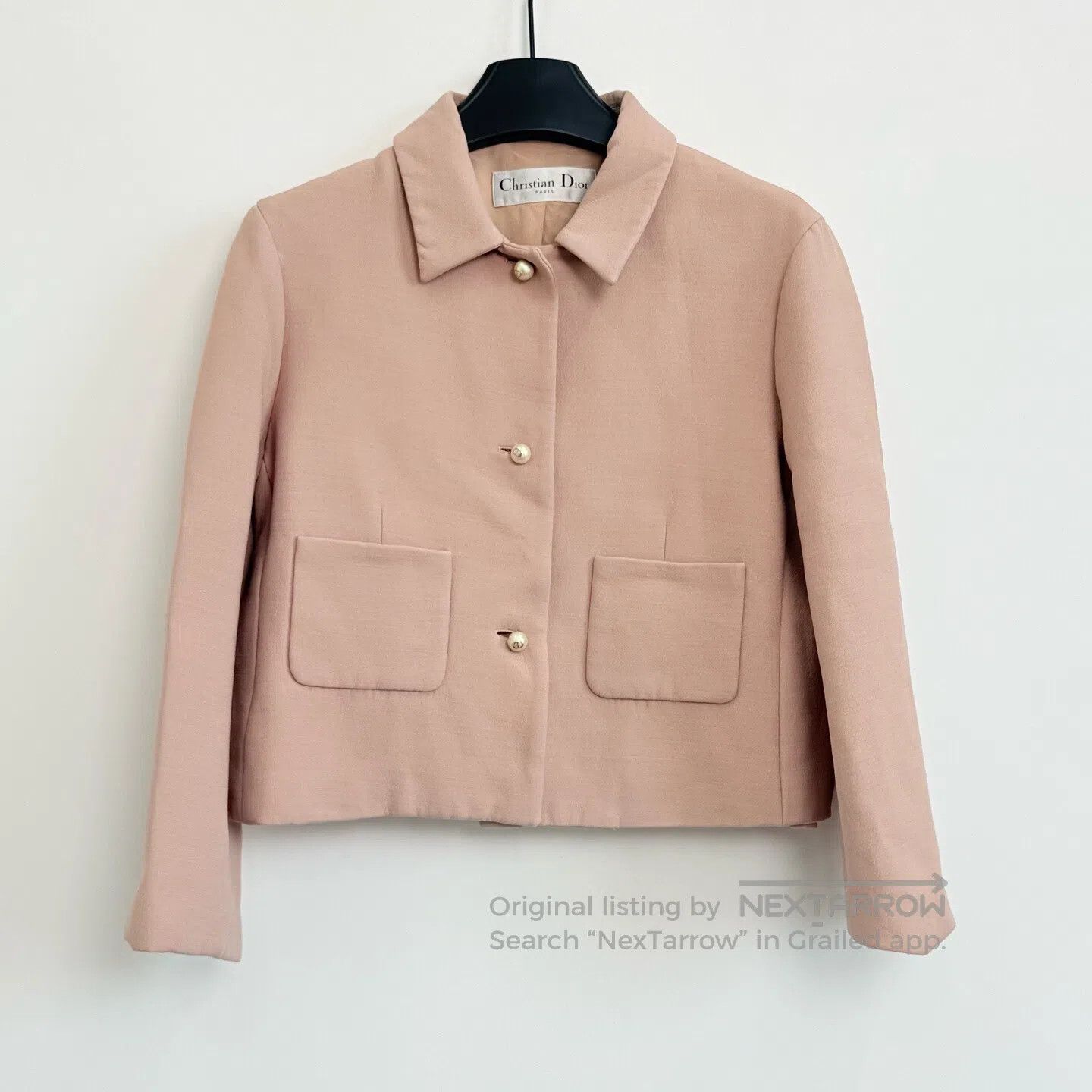 Dior Dior Mixed Fabric Solid Single-Breasted Long-Sleeve Jacket Size S / US 4 / IT 40 - 1 Thumbnail