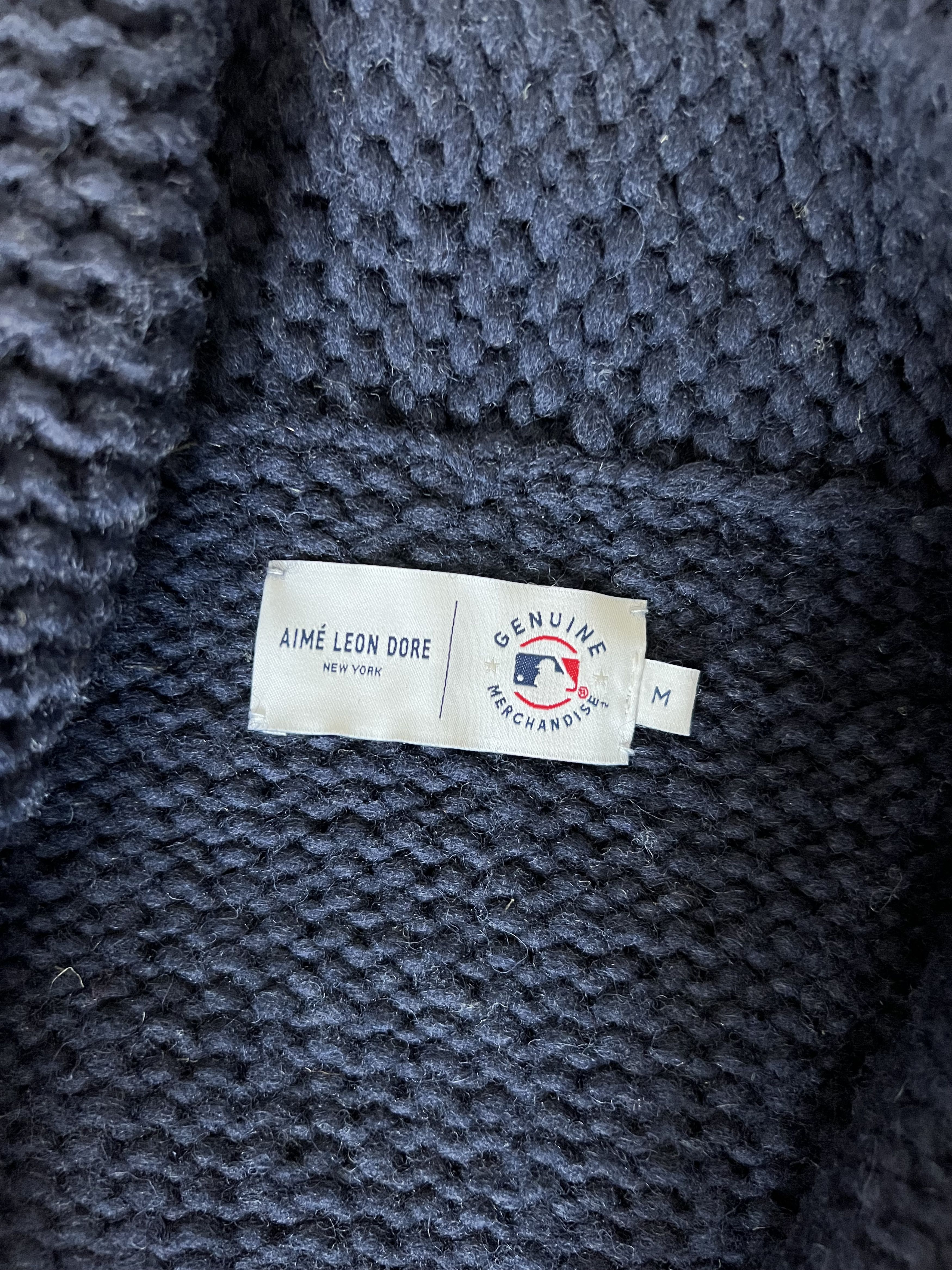Aime Leon Dore Aime Leon Dore New York Yankees Hand Knit Sweater in Navy Size US M / EU 48-50 / 2 - 9 Thumbnail