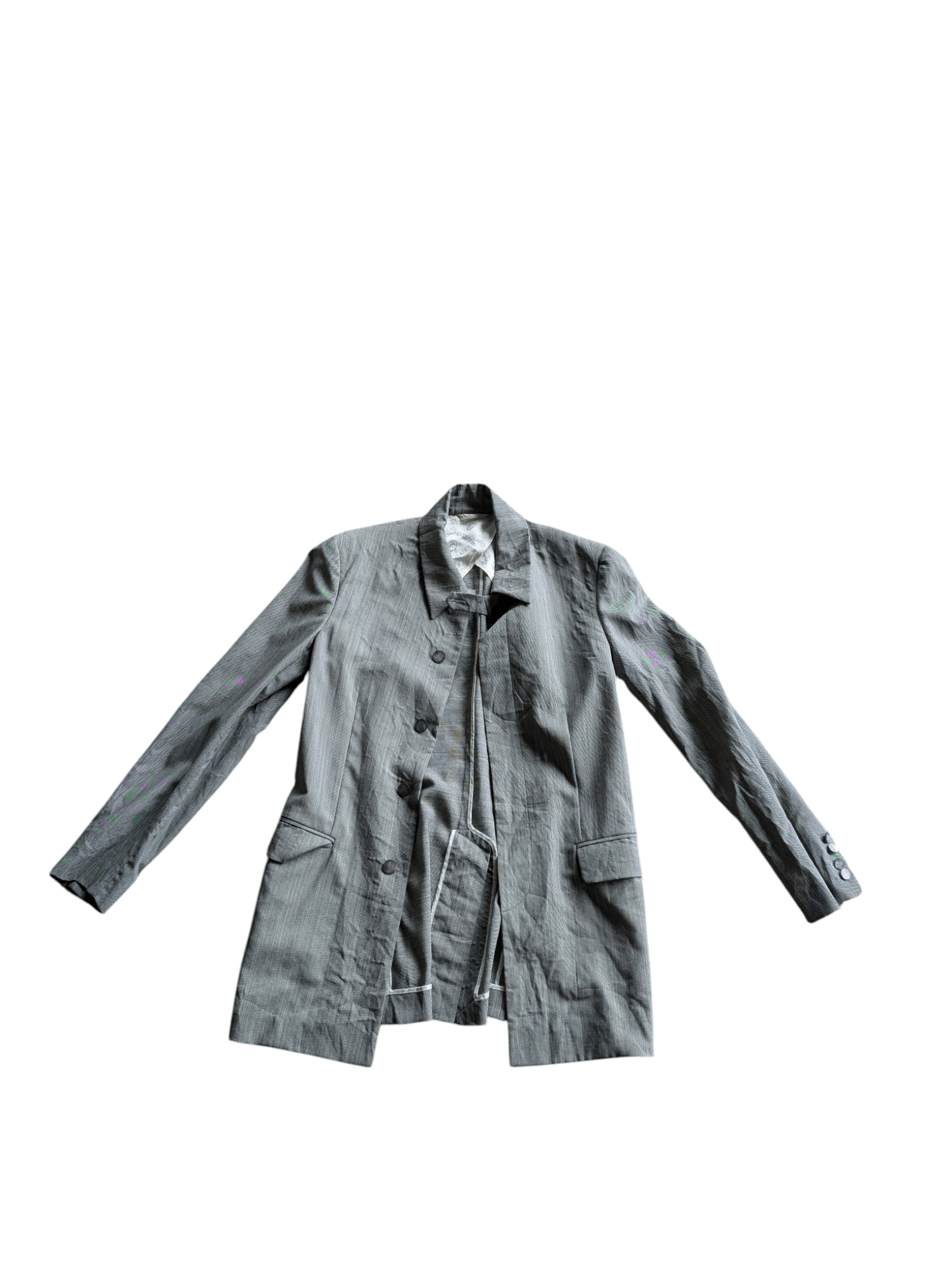 Alexander McQueen 90's Vintage Alexander McQueen Lana Wool Men’s Long Jacket Size US M / EU 48-50 / 2 - 3 Thumbnail