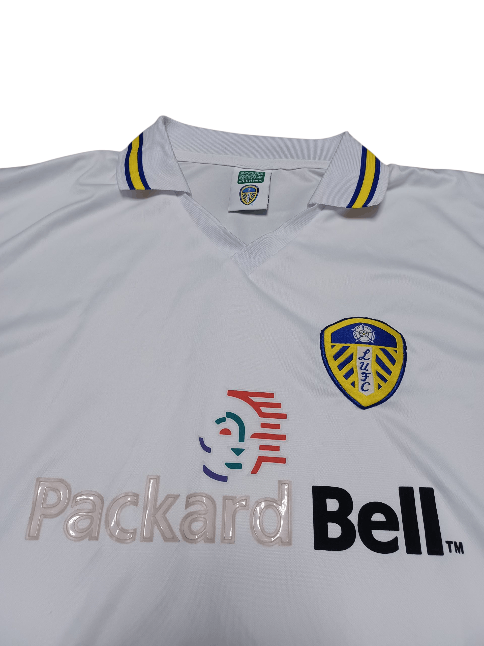 Other LEEDS UNITED VINTAGE 1998 STYLE SCORE DRAW SOCCER JERSEY Size US XL / EU 56 / 4 - 2 Thumbnail
