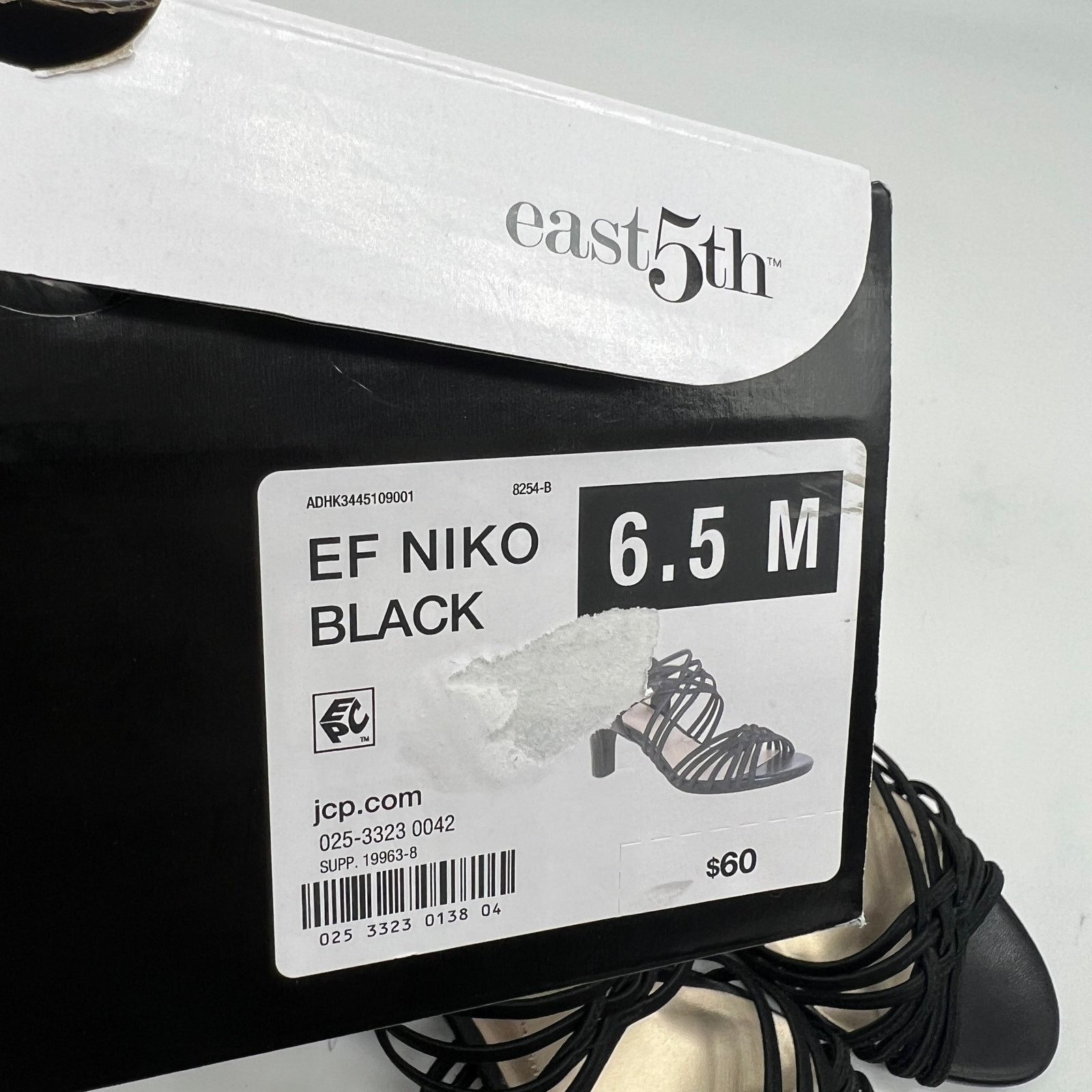 Other East 5th East Fifth Niko Women Shoes Heel Sandal Black Size US 6.5 / IT 36.5 - 9 Thumbnail