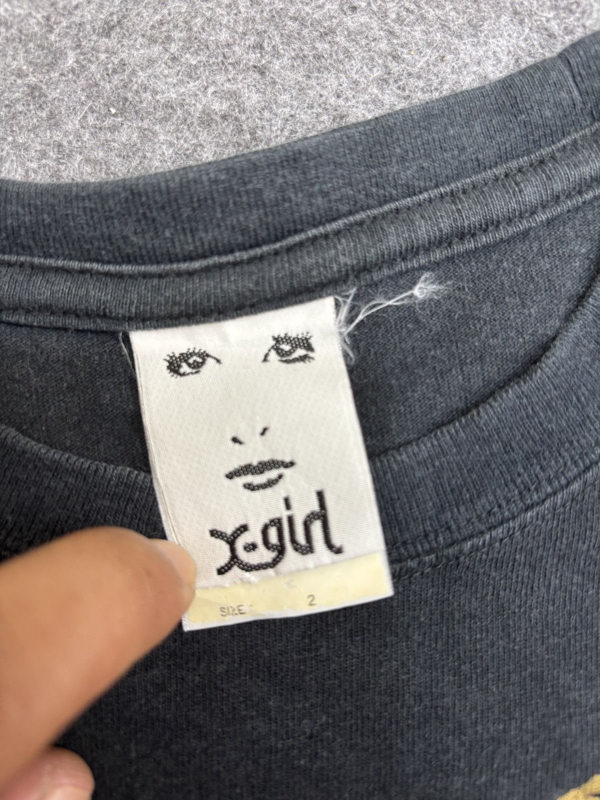 X-Girl 💥Skull Embroidery💥XGirl Skull Shirt F612 Size S / US 4 / IT 40 - 4 Thumbnail