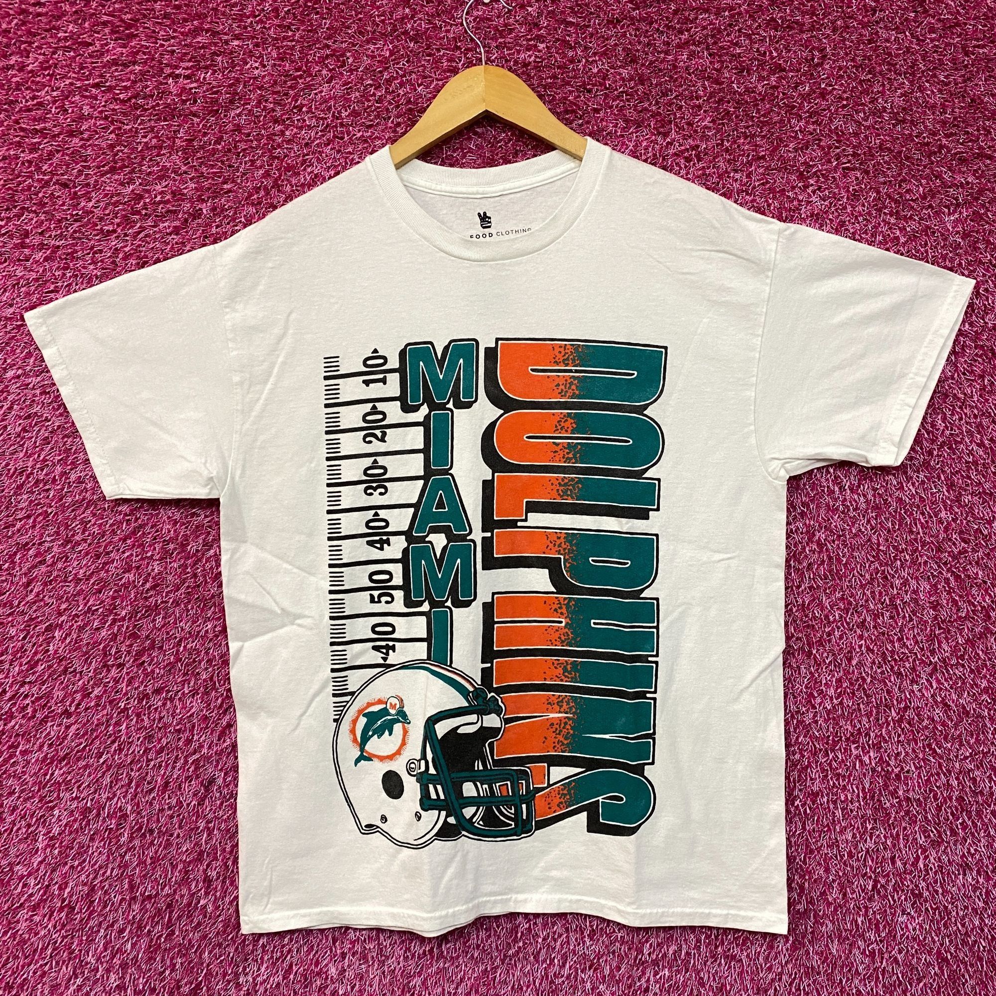 Junk Food NFL Miami Dolphins Yardage Graphic Design T-shirt Medium Size US M / EU 48-50 / 2 - 1 Thumbnail