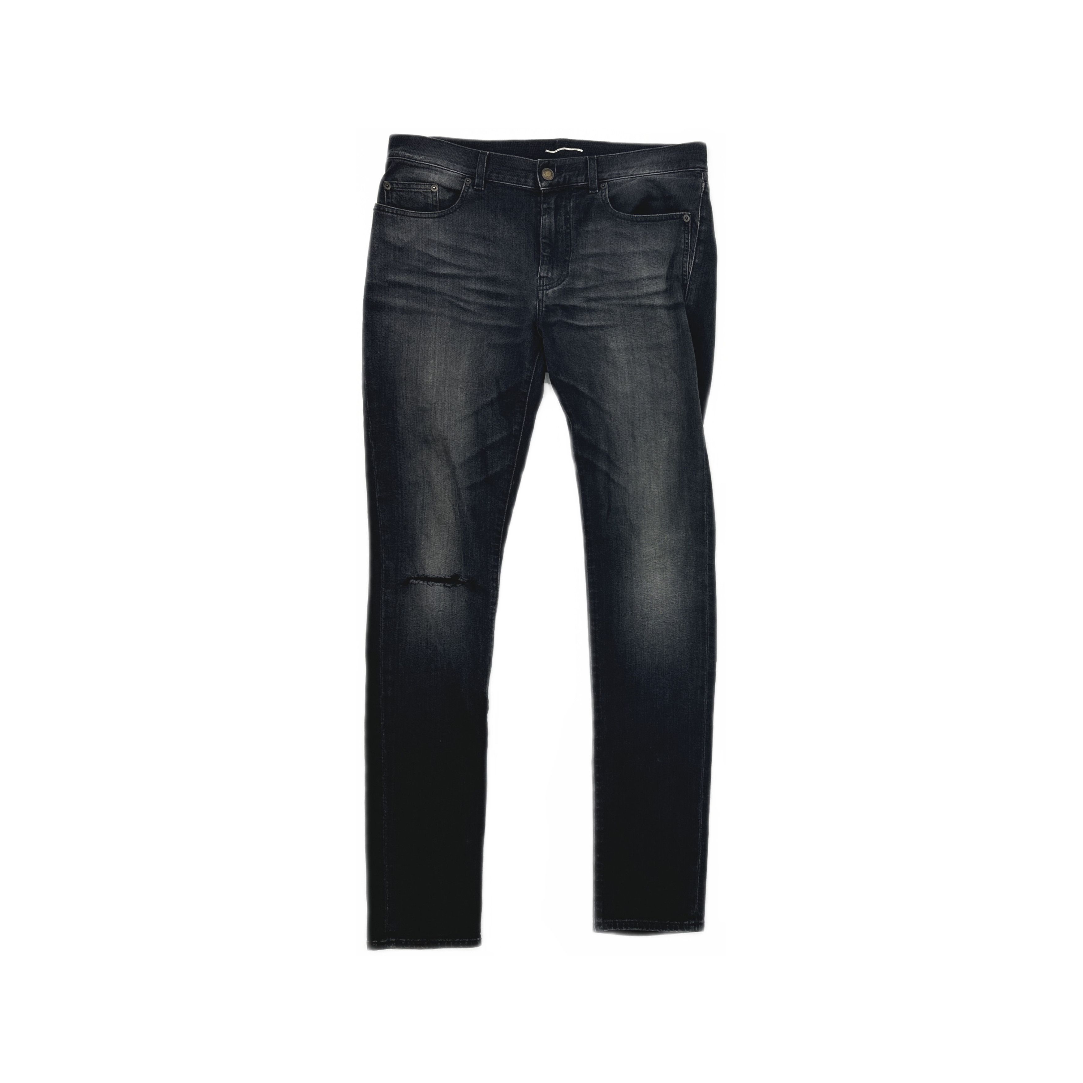 Saint Laurent Paris Saint Laurent D02 Distressed Denim Jeans Size 32 Size US 32 / EU 48 - 1 Thumbnail