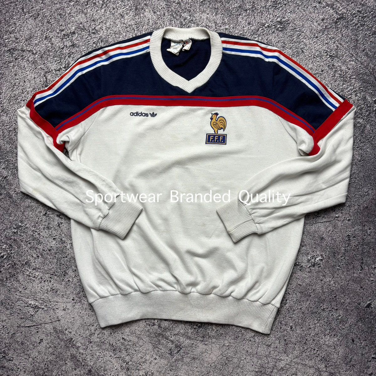Adidas Rare Sweatshirt France x Adidas Vintage 80s Size US M / EU 48-50 / 2 - 1 Thumbnail