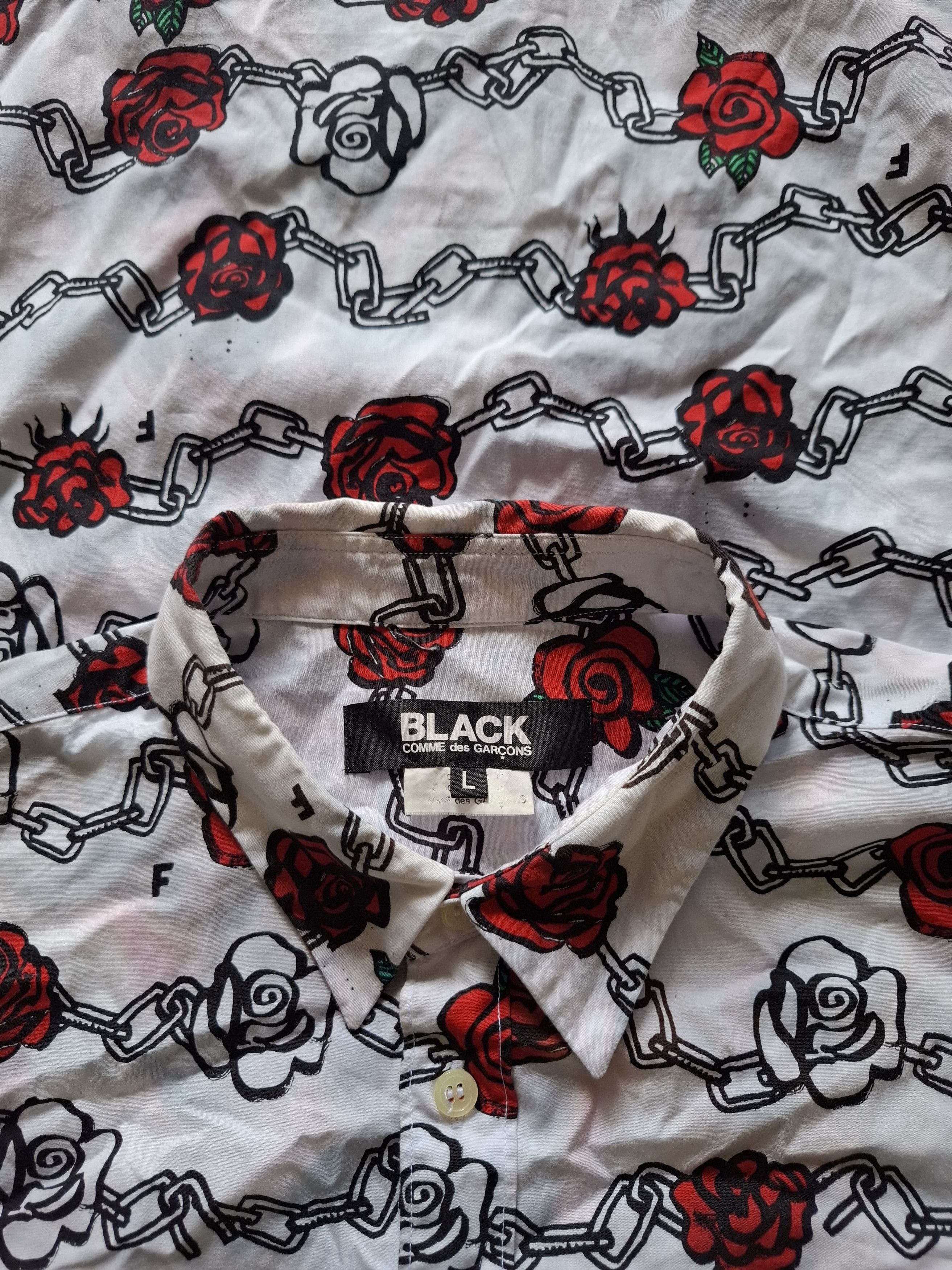 Comme des Garcons Black Comme Des garcons black CDG rose All over print Size US L / EU 52-54 / 3 - 1 Thumbnail