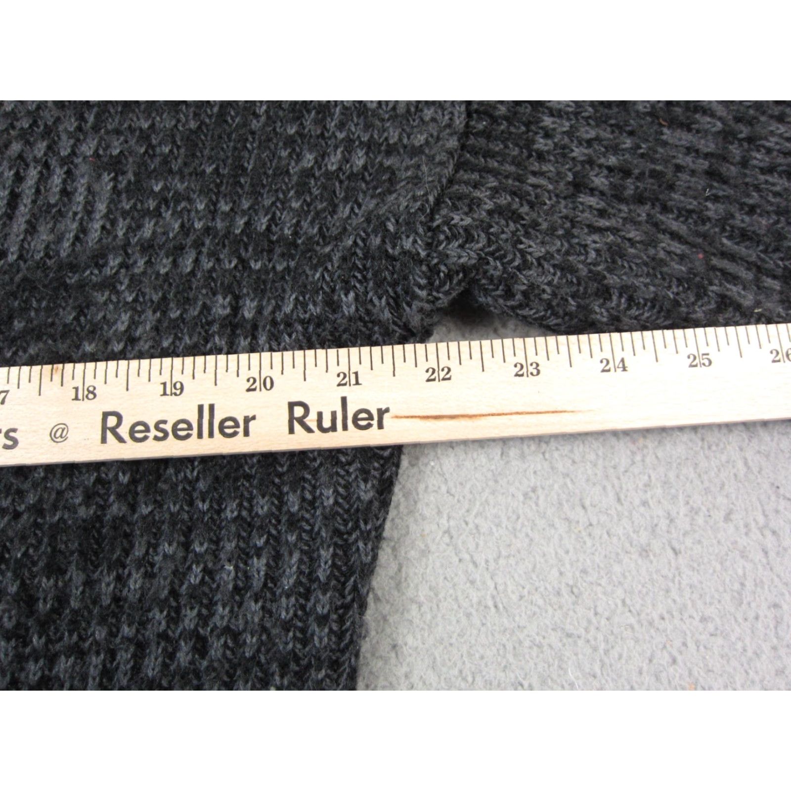 Saturdays NYC VINTAGE Saturdays Cardigan Mens XL Black Gray Knit 80s Sweater Knit Style: Tight-Knit Long Sleeve V-Neck Cardigan 80s USA Size US XL / EU 56 / 4 - 7 Thumbnail