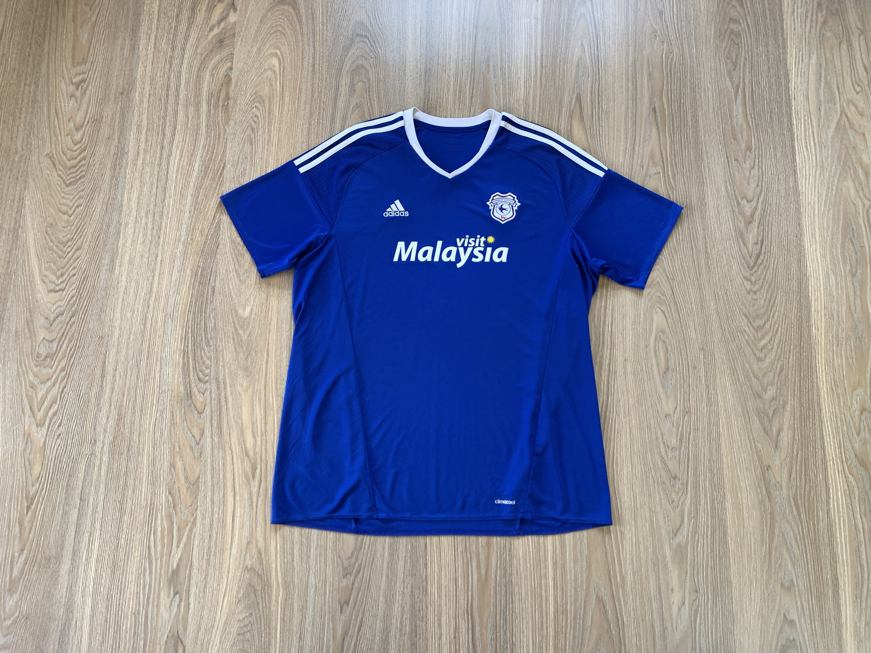 Adidas × Vintage Vintage Adidas Cardiff Home Football Shirt 2016-2017 Size US XXL / EU 58 / 5 - 1 Thumbnail