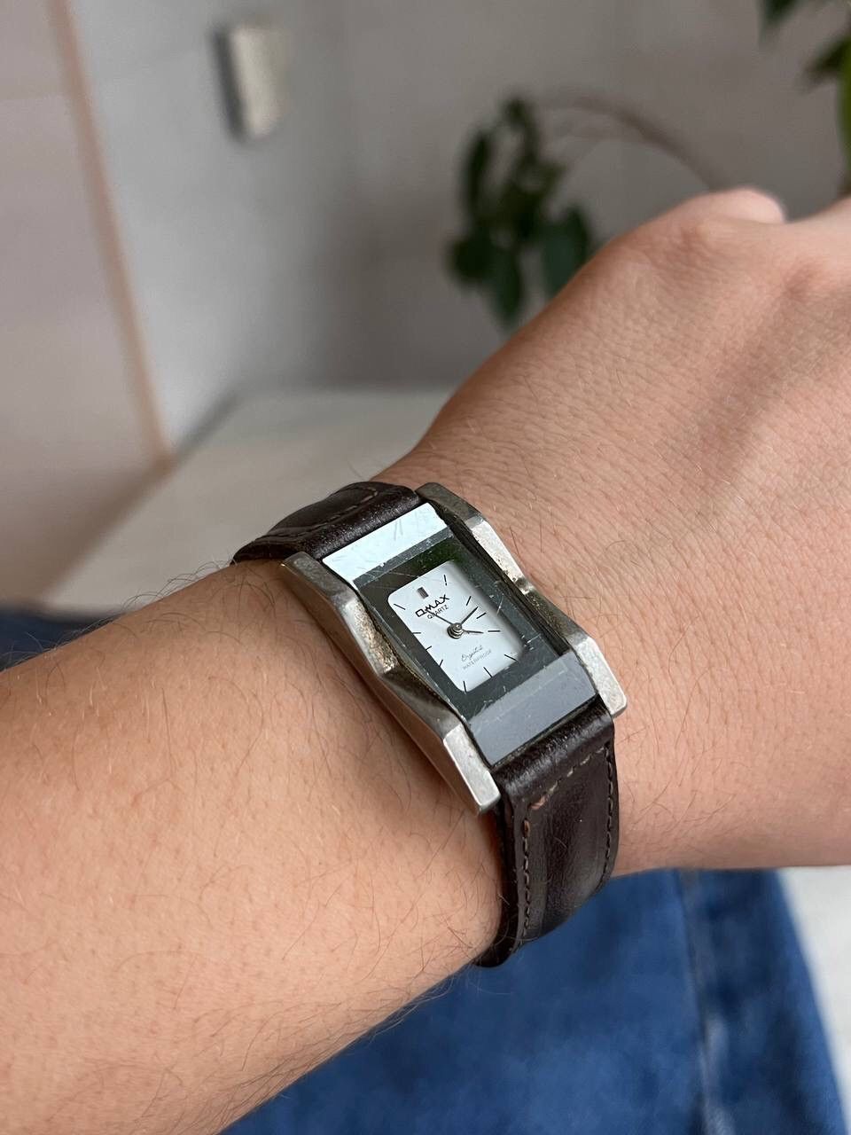 Japanese Brand × Vintage Vintage Japanese style futuristic Watch Omax Grey tank Size ONE SIZE - 4 Thumbnail