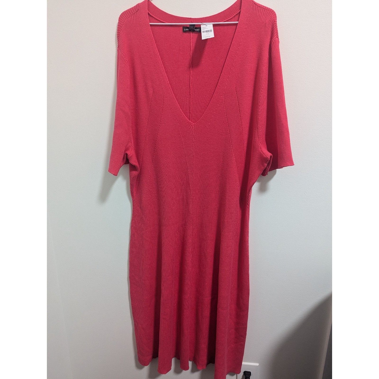 Other NWT Lane Bryant V-Neck Pink Sweater Dress Size 26/28 Beauti Size 3XL / US 20-22 - 1 Thumbnail
