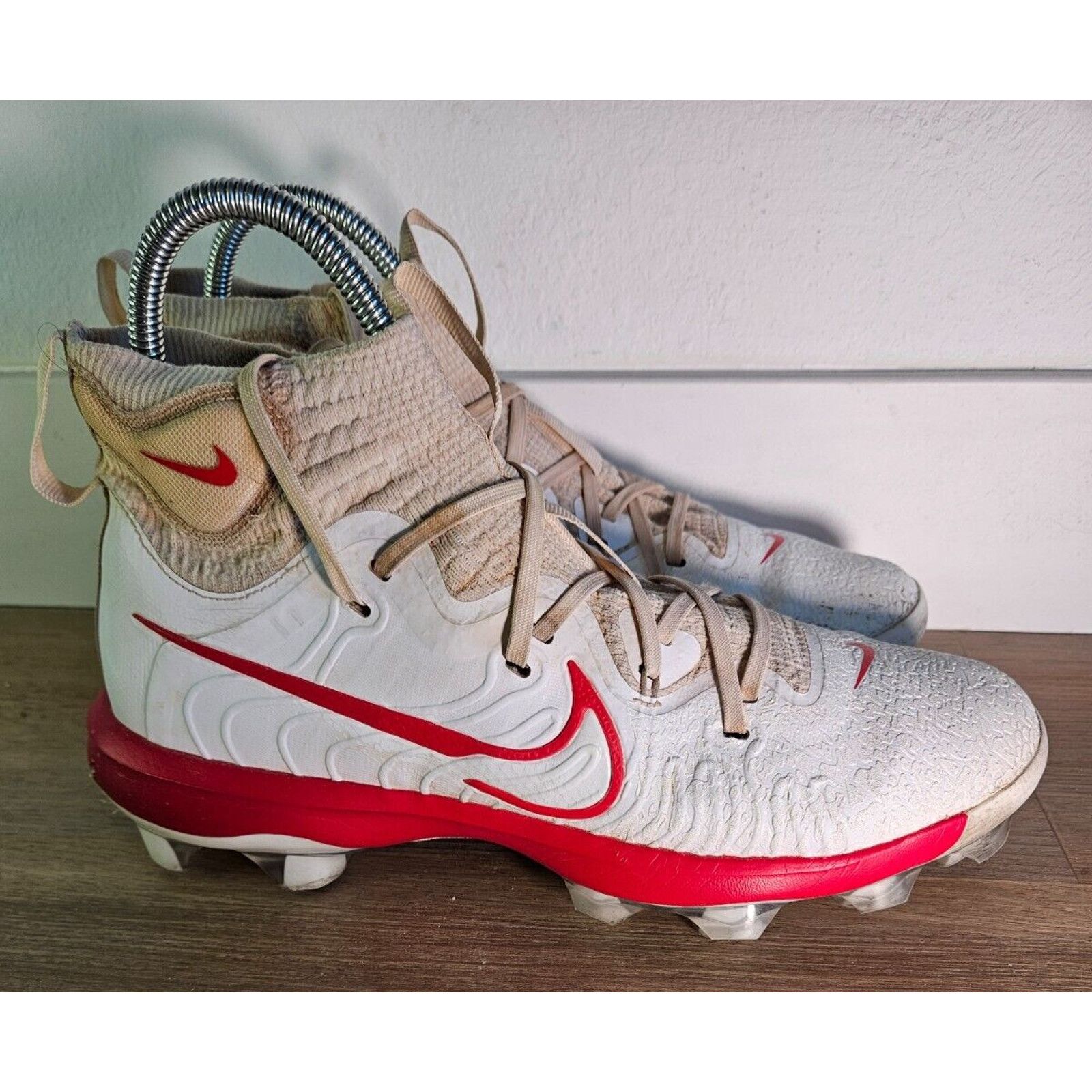 Nike Nike Alpha Menace Elite 2 Cleats White/Red Men’s Size 10 Size US 10 / EU 43 - 1 Thumbnail