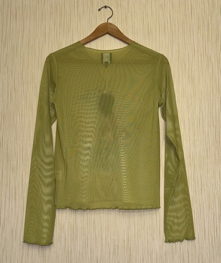 Brain Dead BRAIN DEAD Gaspar Doll mesh Top Longsleeve Moss Green Y2K Size M / US 6-8 / IT 42-44 - 8 Thumbnail