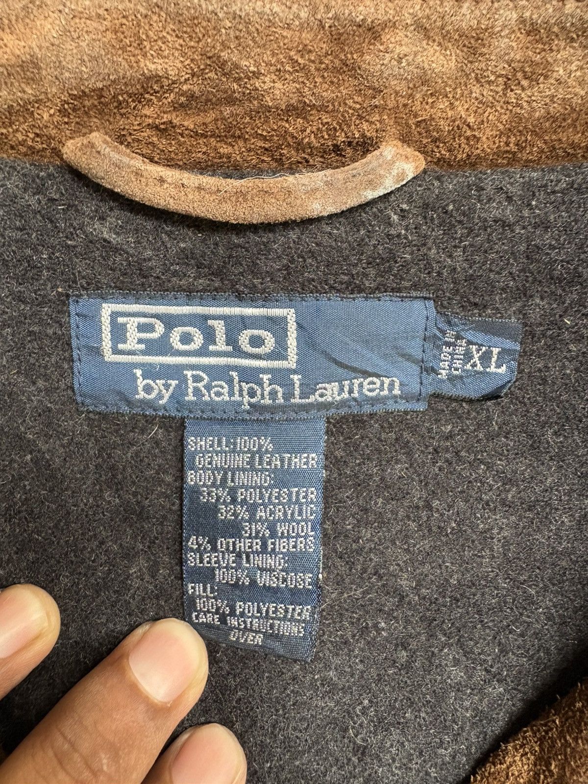 Polo Ralph Lauren Polo ralph lauren leather suede jacket Size US XL / EU 56 / 4 - 17 Thumbnail