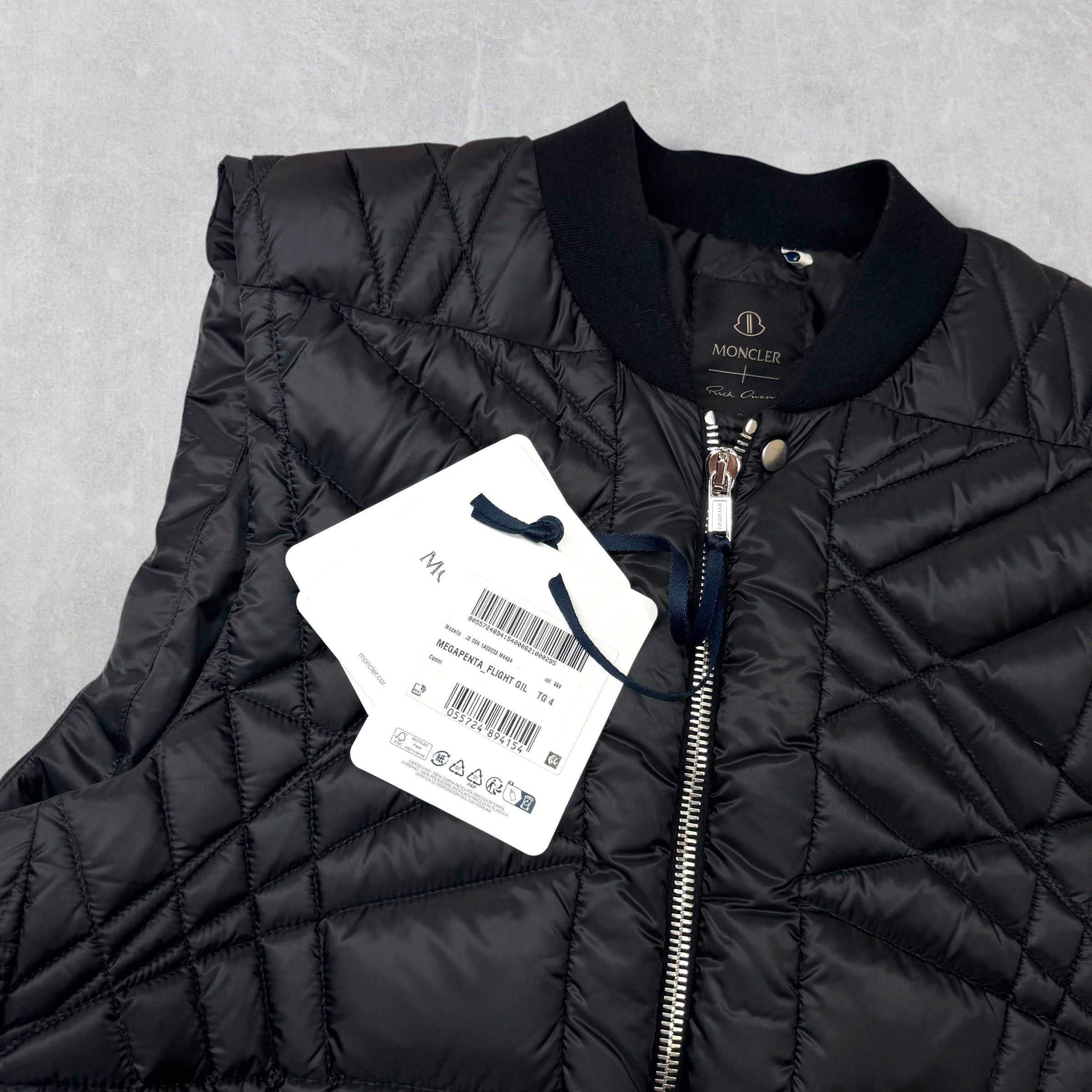 Rick Owens Rick Owens x Moncler Megapenta Flight Vest 4 (M) Size US M / EU 48-50 / 2 - 3 Thumbnail