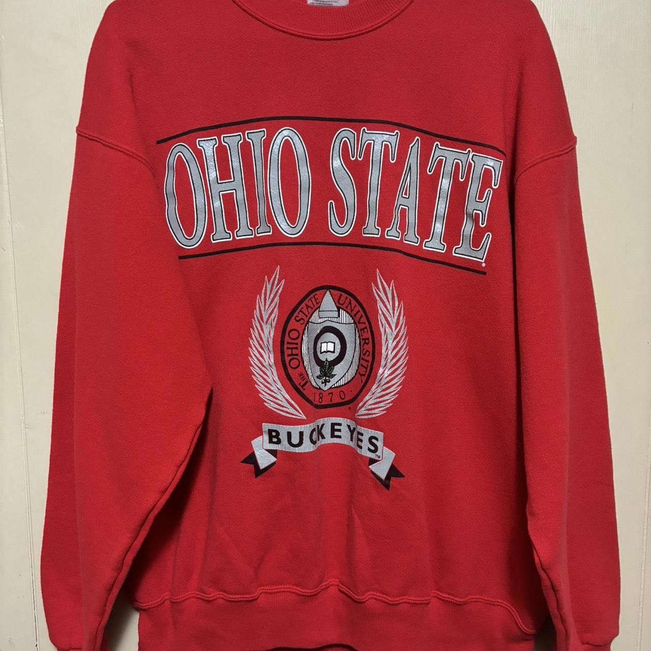 Hanes Vintage Y2k Ohio State Crest Buckeyes Sweatshirt Size US XL / EU 56 / 4 - 1 Thumbnail