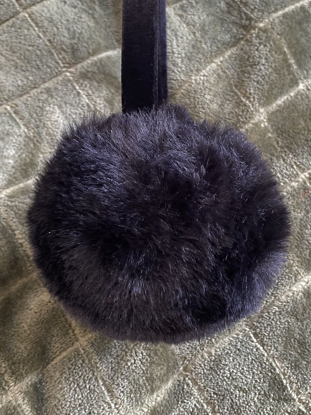 Designer Black ear muffs Size ONE SIZE - 2 Thumbnail