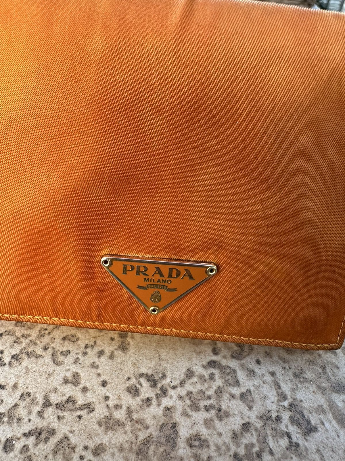 Prada Wallet Orange Nylon