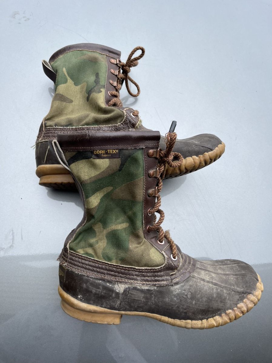 1970’s goretex vibram sole duck camo boots