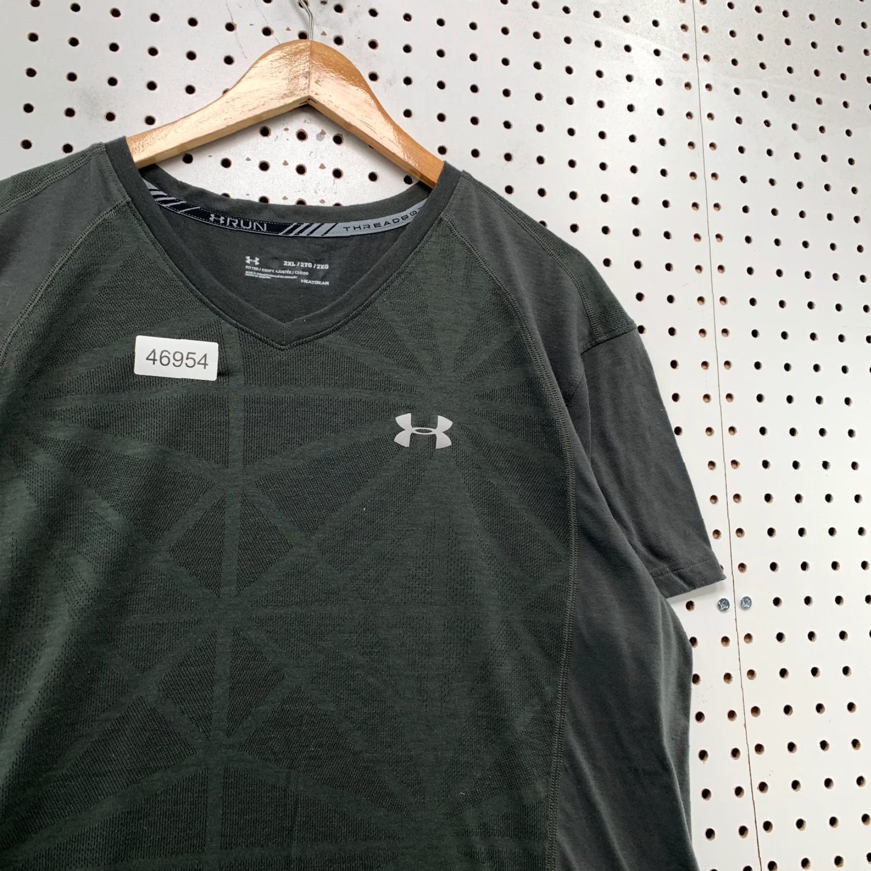 Under Armour Under Armour Run Threadborne Active Shirt Mens 2XL Gray Short Sleeve Workout Shirt Size US XXL / EU 58 / 5 - 7 Thumbnail