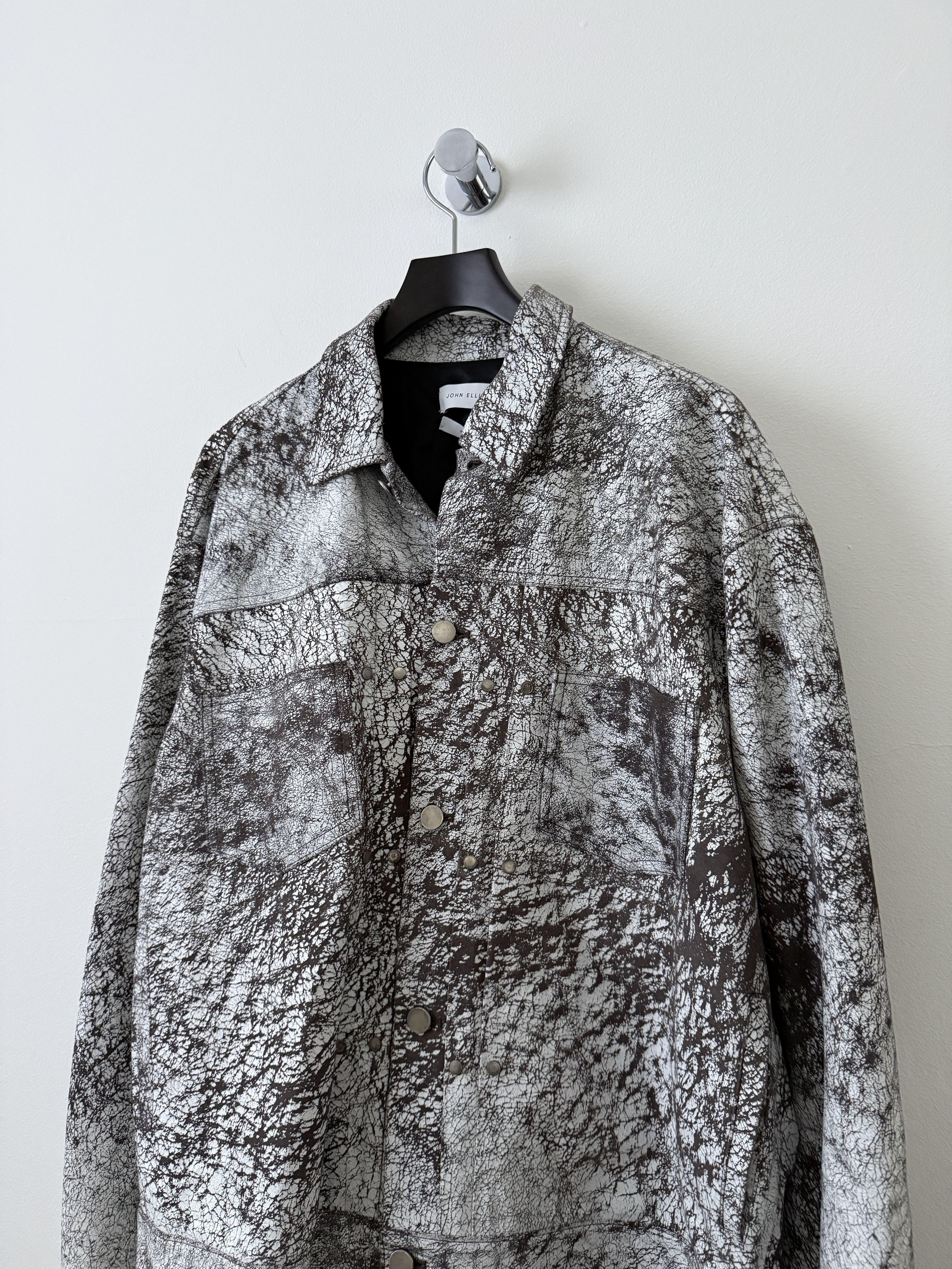 John Elliott Painted Type II Leather Thumper Jacket Size US XL / EU 56 / 4 - 5 Thumbnail