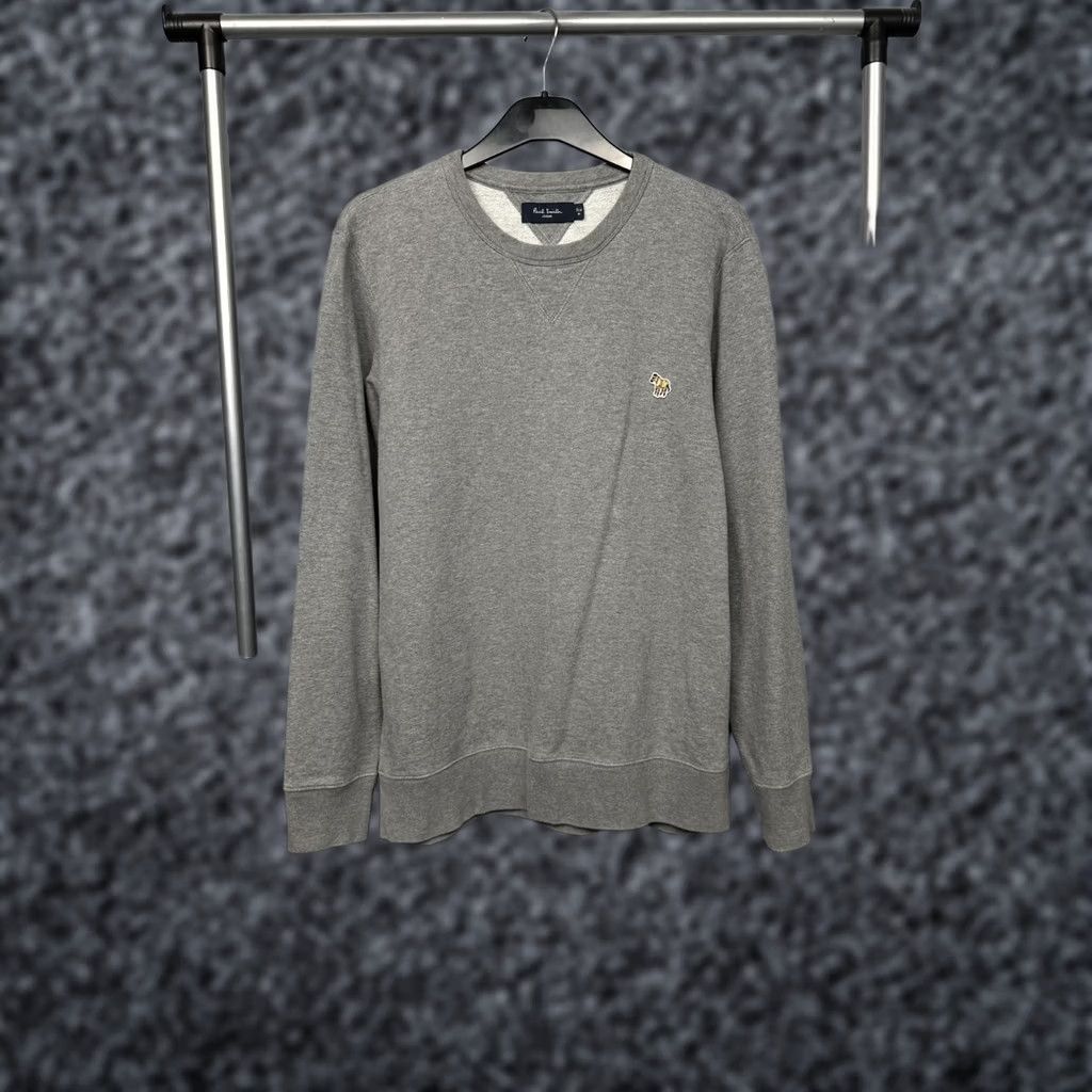 Paul Smith Paul Smith Mens Sweatshirt Pony Logo Size M Gray Cotton Logo Pullover Crew Neck Regular Adult Mens Size US M / EU 48-50 / 2 - 1 Thumbnail