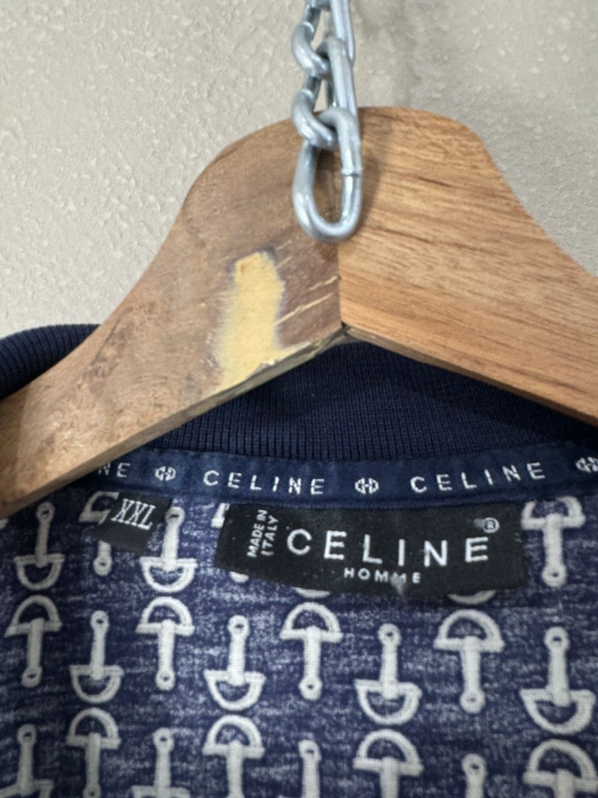 Celine Vintage Celine Monogram Polo Shirt Size US XXL / EU 58 / 5 - 3 Thumbnail