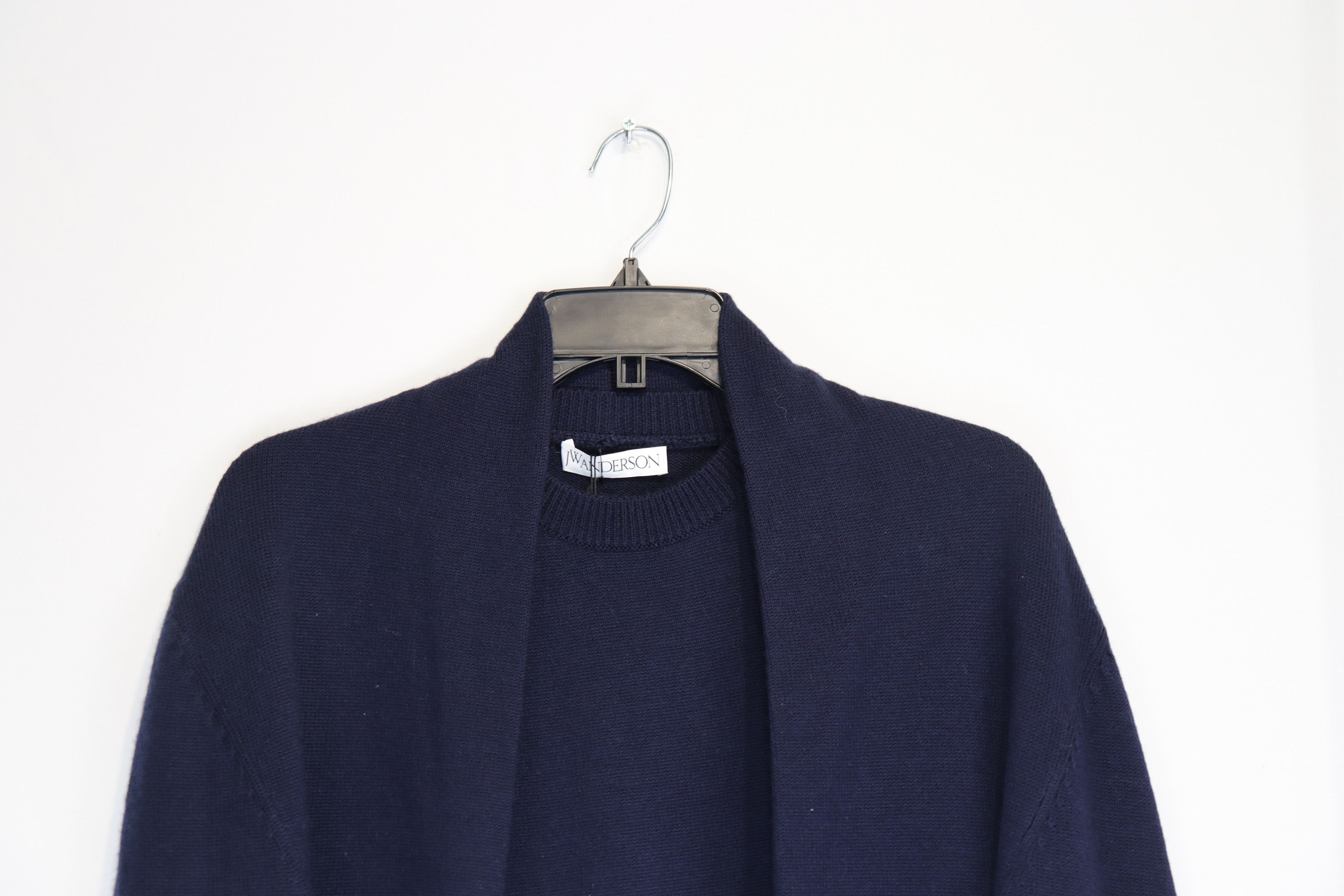 JW Anderson o1rshd1 Logo Knitwear in Navy/Ice Blue Size US M / EU 48-50 / 2 - 5 Thumbnail