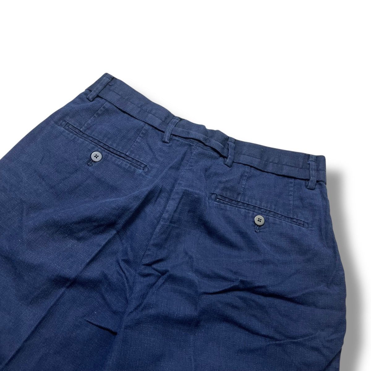 Kapital GLOBAL WORK Linen Shorts – Navy / Kapital/CDG/Hermes Style Size US 31 - 7 Thumbnail