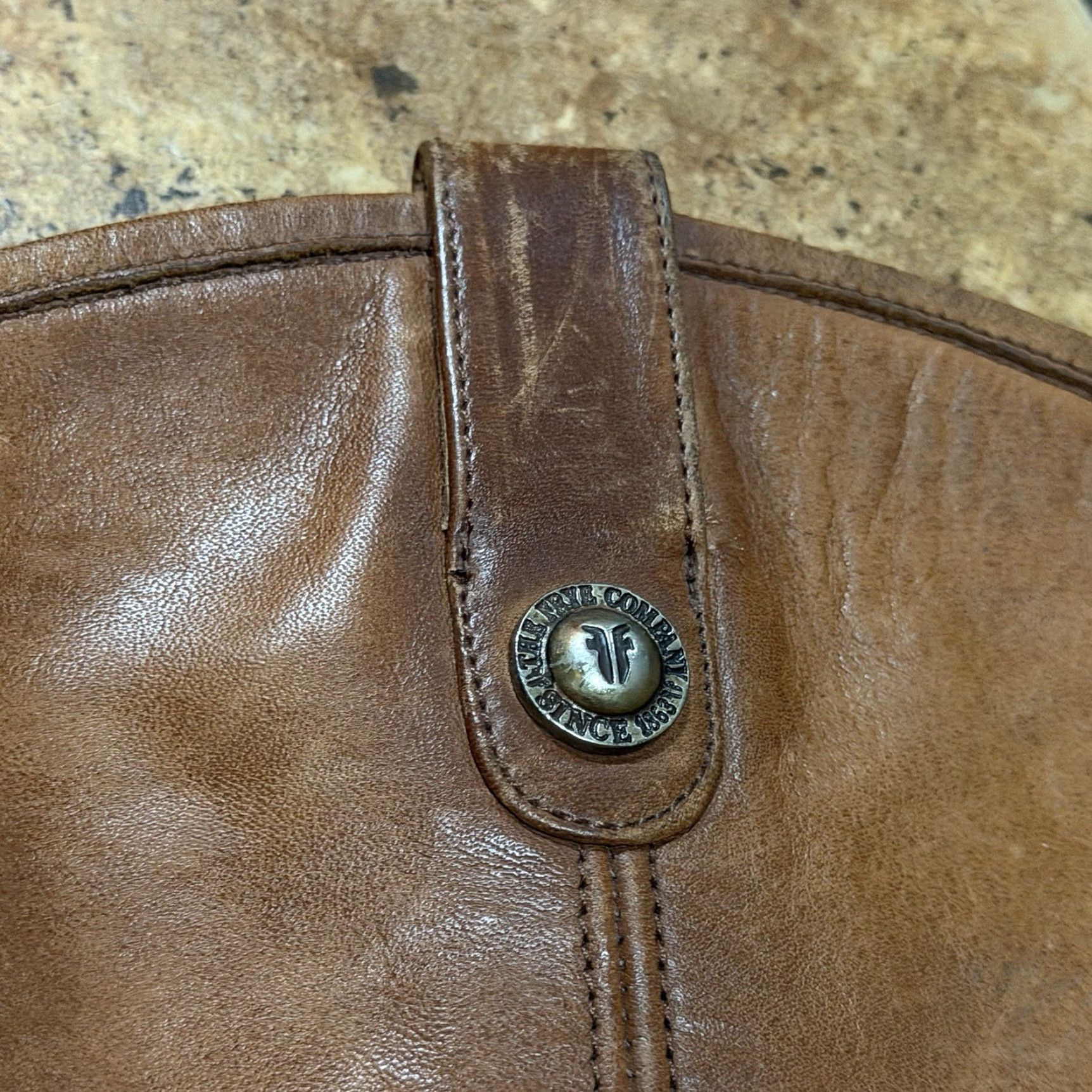 Frye Frye Melissa 3478813 Button Riding Tall Cognac Brown Leather Size 9B Boots Mens Womens Girls Boys? Size US 9 / IT 39 - 5 Thumbnail