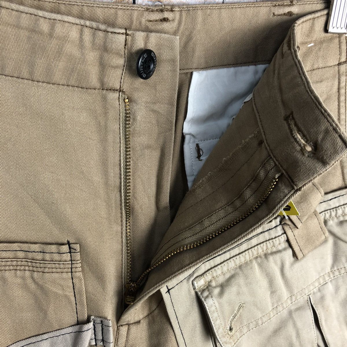 Japanese Brand DL Burtle Brown Custom Cargo Multipocket Pants #A969 Size US 30 / EU 46 - 18 Thumbnail