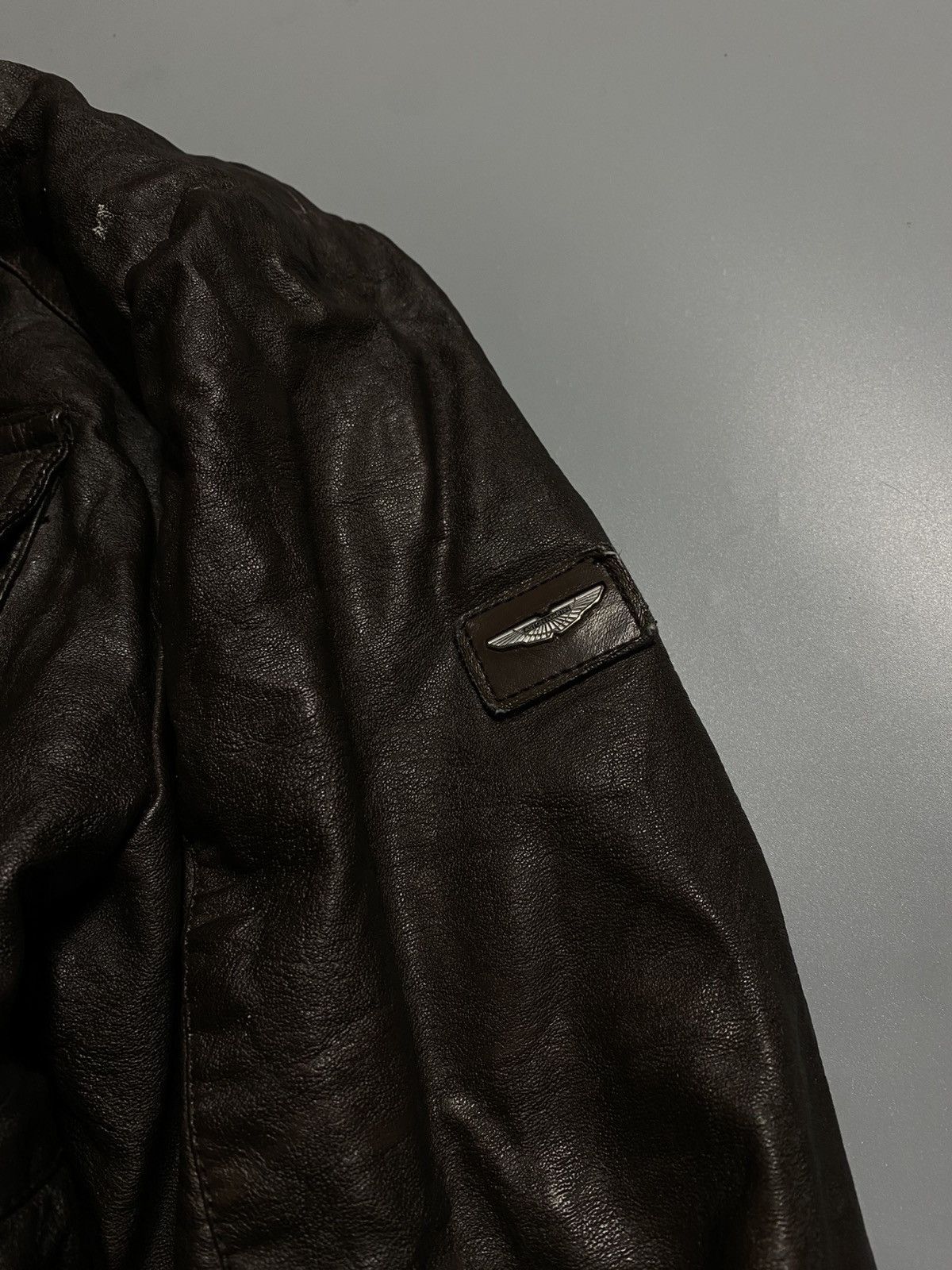 Leather Aston Martin vintage racing leather jacket Size US S / EU 44-46 / 1 - 4 Thumbnail