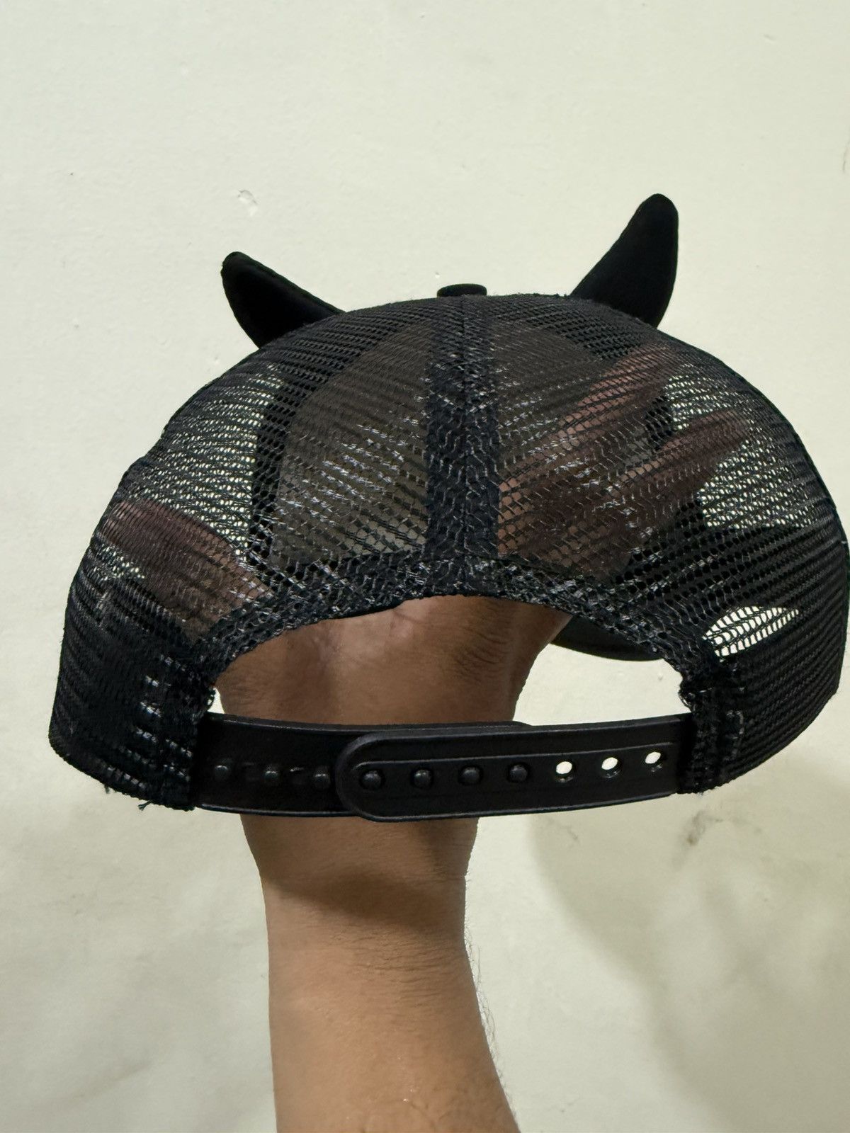 Japanese Brand Y2K Archive Horn Flame Fire Mesh Hat Size ONE SIZE - 4 Thumbnail