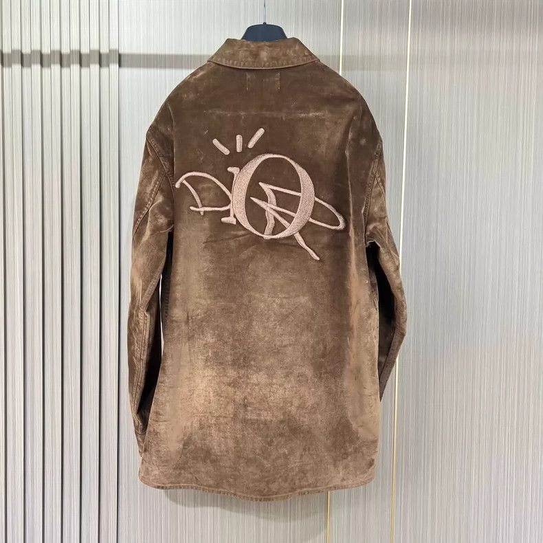 Dior Dior Co-branded embroidered letter suede jacket 2504-Nextar Size US M / EU 48-50 / 2 - 2 Thumbnail