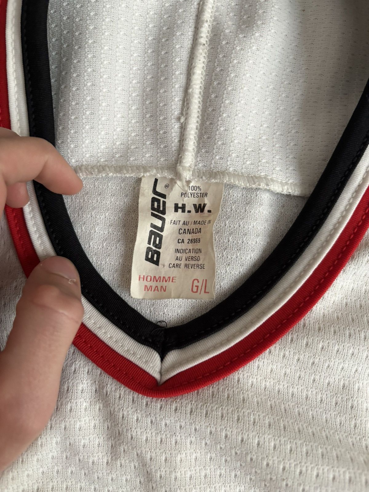 Other Vintage Team Canada Ice Hockey Bauer National Team Jersey Size US L / EU 52-54 / 3 - 5 Thumbnail
