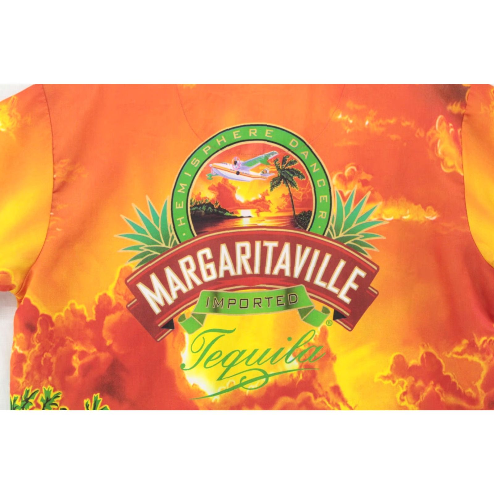 Vintage VINTAGE Margaritaville Tequila Hawaiian Orange Shirt Small Floral Beach Hawaii Wear Shirt Size US S / EU 44-46 / 1 - 5 Thumbnail
