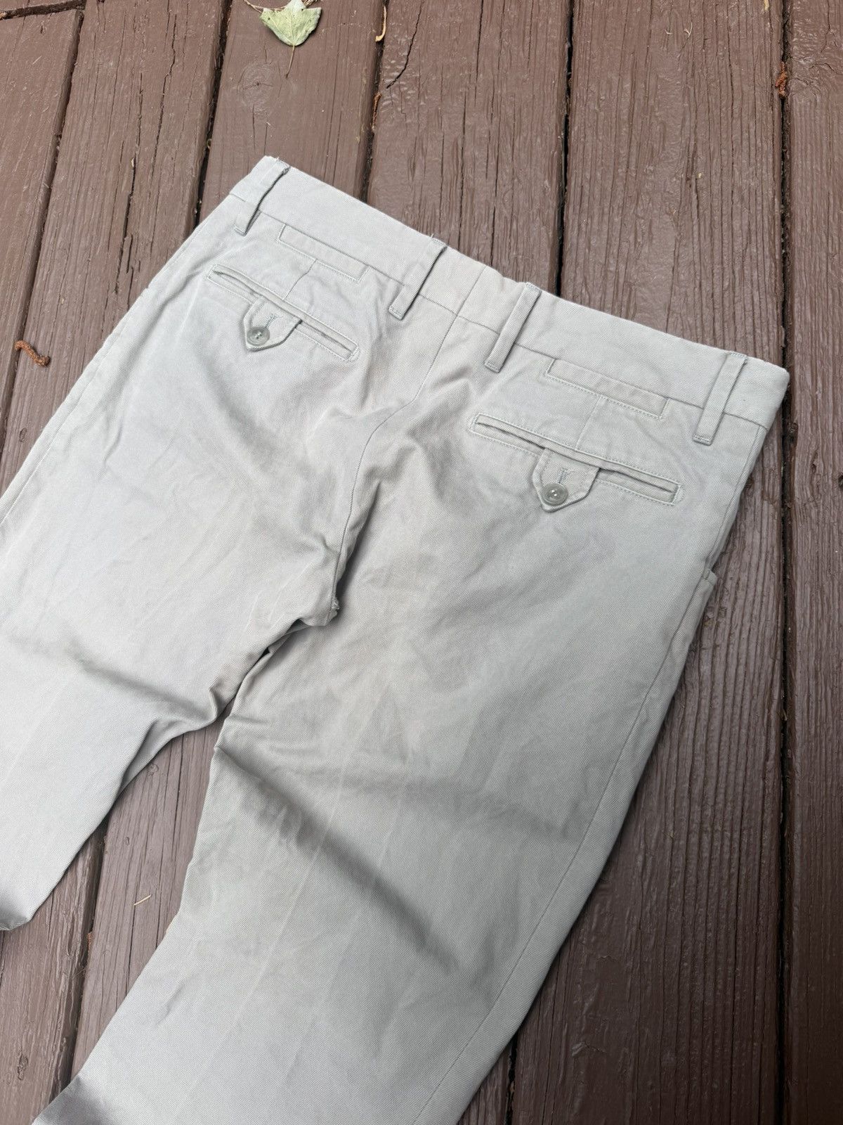 Dolce & Gabbana Vintage Dolce & Gabbana Khaki Tan Slack Pants Button 30 Size US 30 / EU 46 - 4 Thumbnail