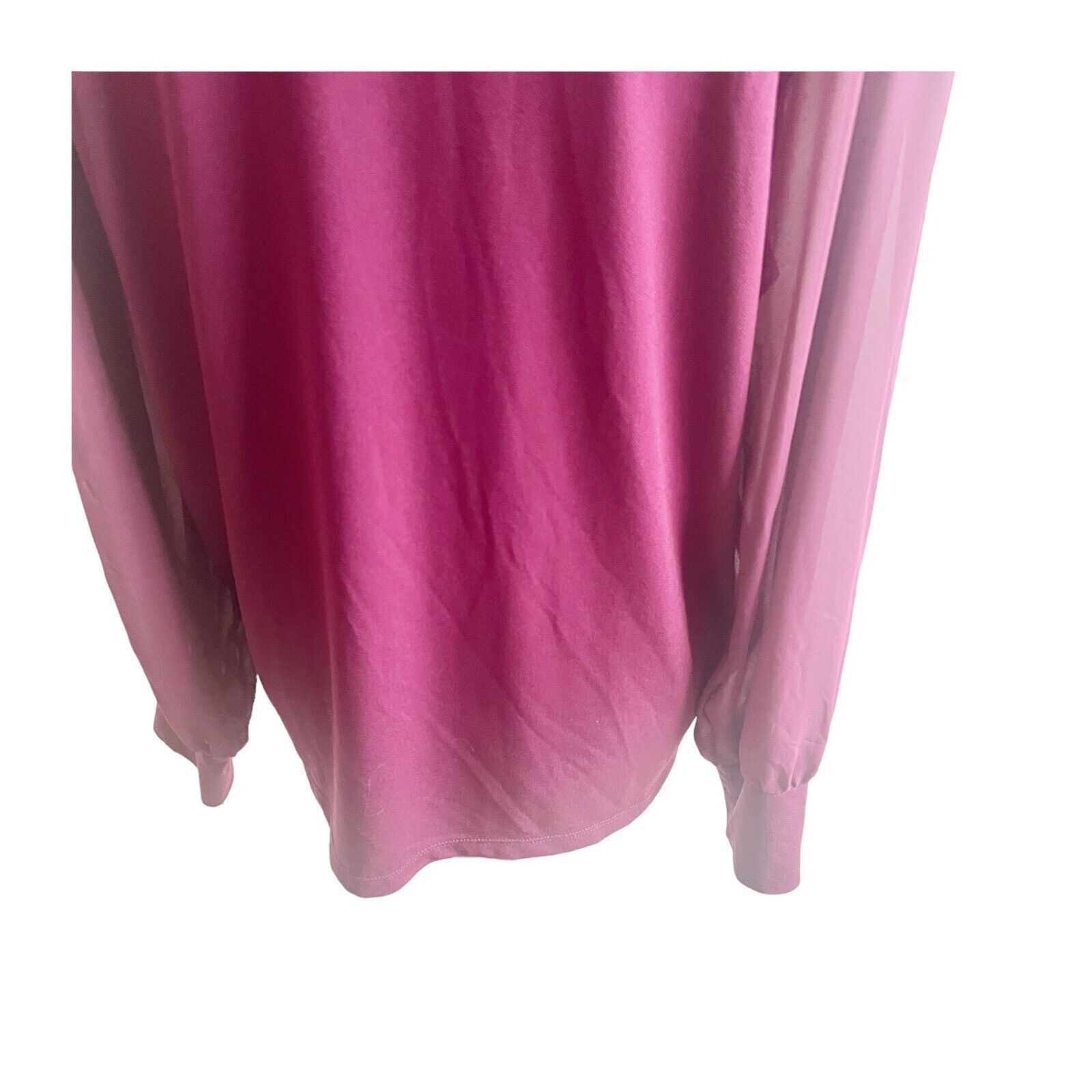 Banana Republic Banana Republic Sheer Sleeve Maroon Blouse XL Holiday Office Size XL / US 12-14 / IT 48-50 - 7 Thumbnail
