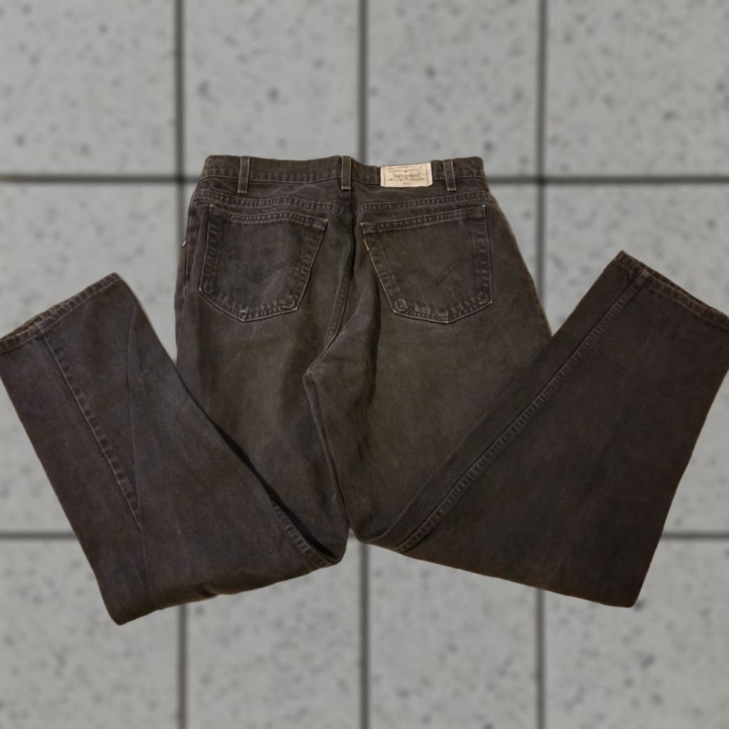 VINTAGE Levi's 545 Jeans Mens 34x30 Black Straight Denim 5-Pocket Regular Fit Pants