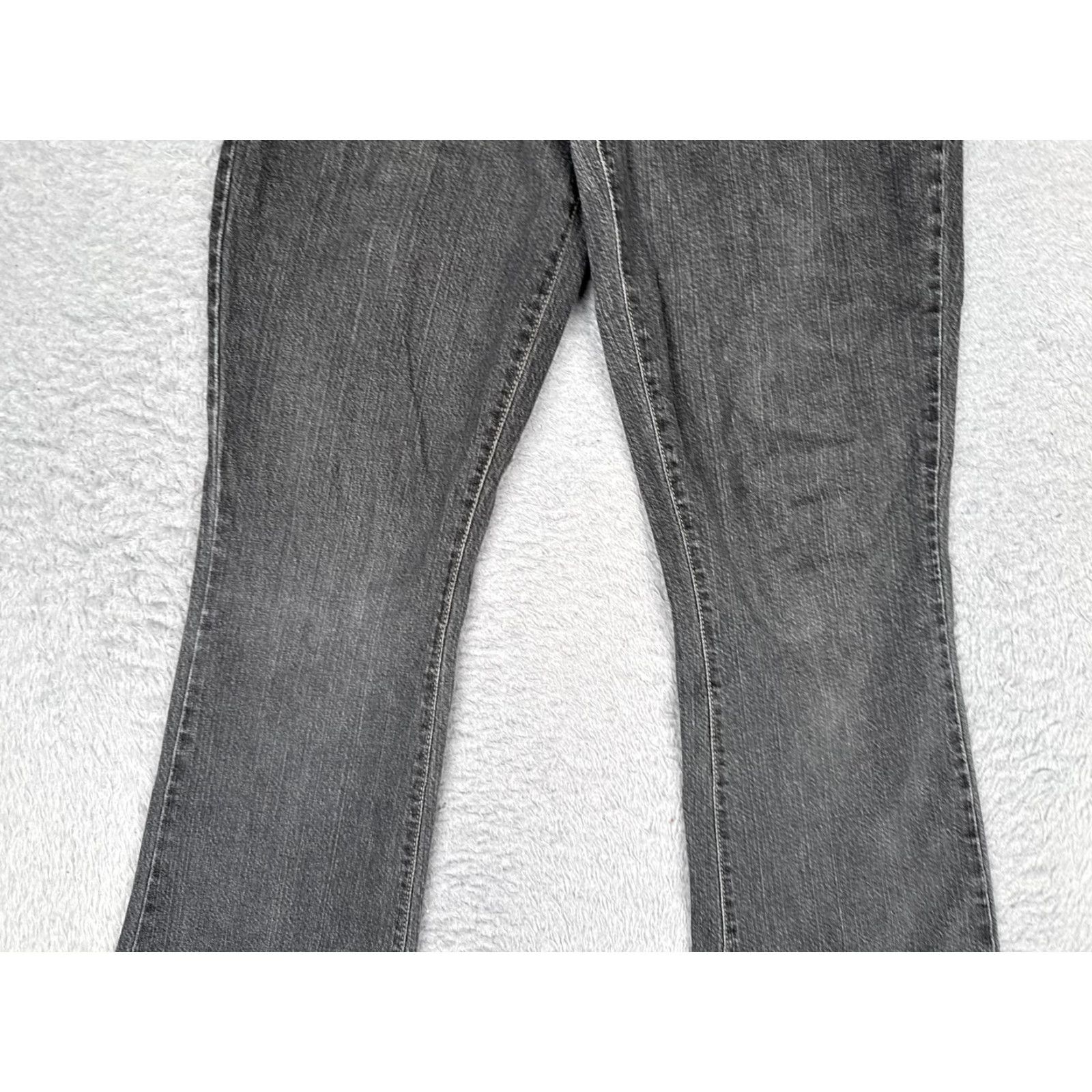 Calvin Klein Calvin Klein Jeans Womens 8 Flare Jeans Gray Charcoal Wash Mid Rise Denim 30x31 Jeans Flared 90s Womens Size 30" / US 8 / IT 44 - 3 Thumbnail
