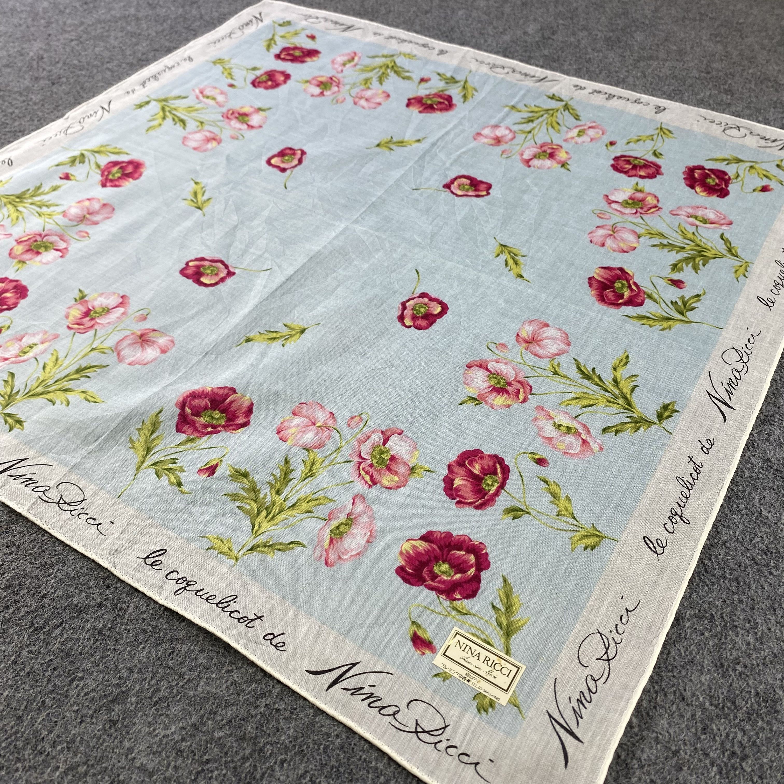Nina Ricci × Vintage Nina Ricci Handkerchief/Neckerchief/Bandana HC727 Size ONE SIZE - 2 Thumbnail
