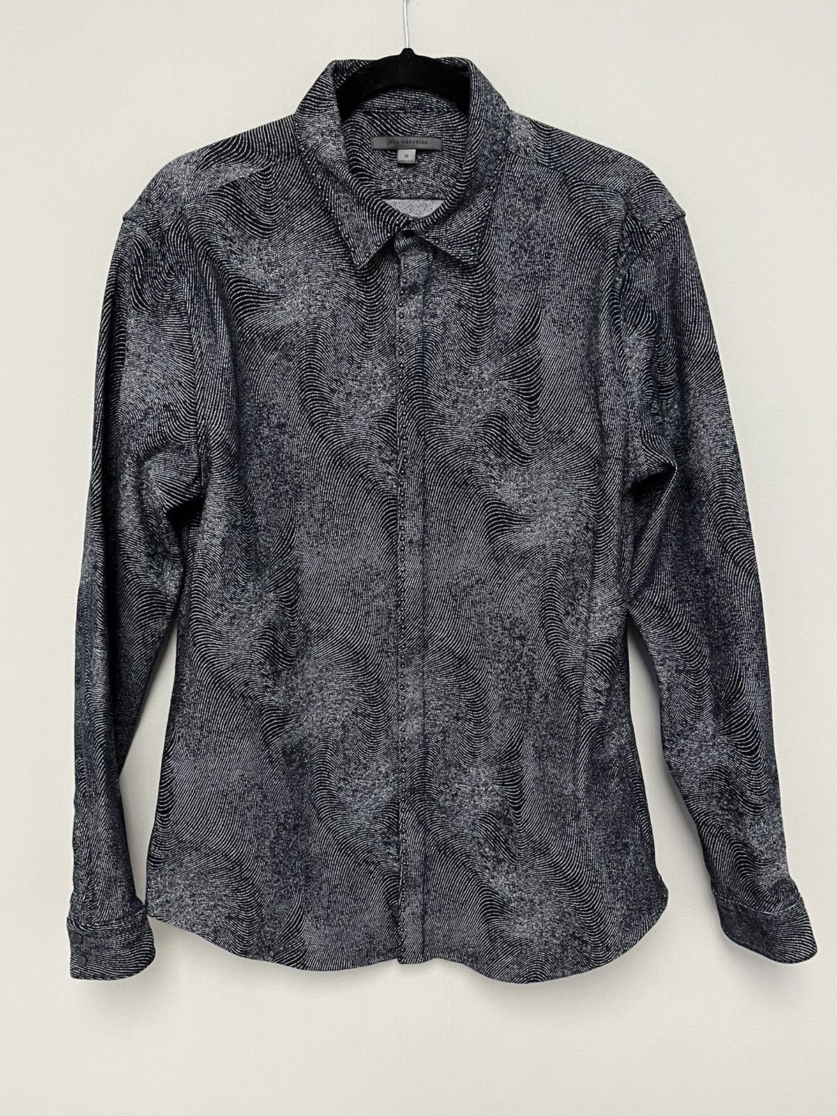 John Varvatos studded Japanese denim Jase Shirt. Medium Size US M / EU 48-50 / 2 - 9 Thumbnail