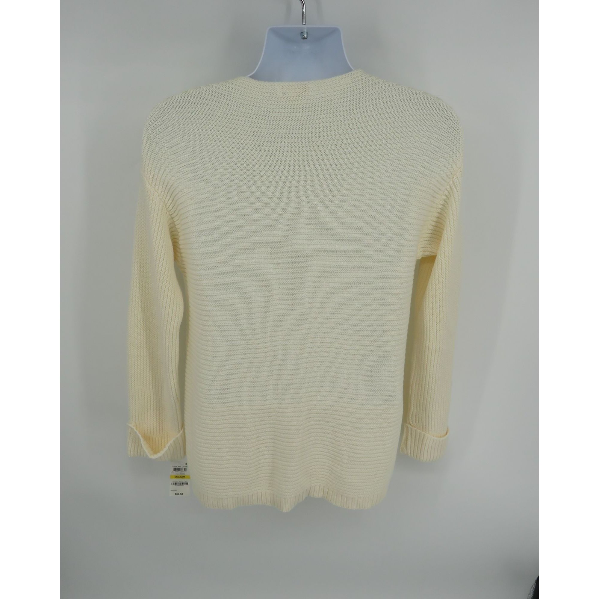 Charter Club Charter Club Vanilla Bean Medium V-Neck Ribbed Pullover Swea Size M / US 6-8 / IT 42-44 - 4 Thumbnail