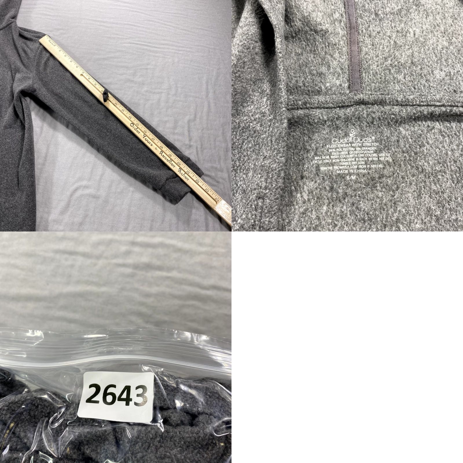 Vintage Cuddl Duds Hoodie Womens Small Gray Open Front Sweatshirt Stretch Comfort Size S / US 4 / IT 40 - 8 Thumbnail