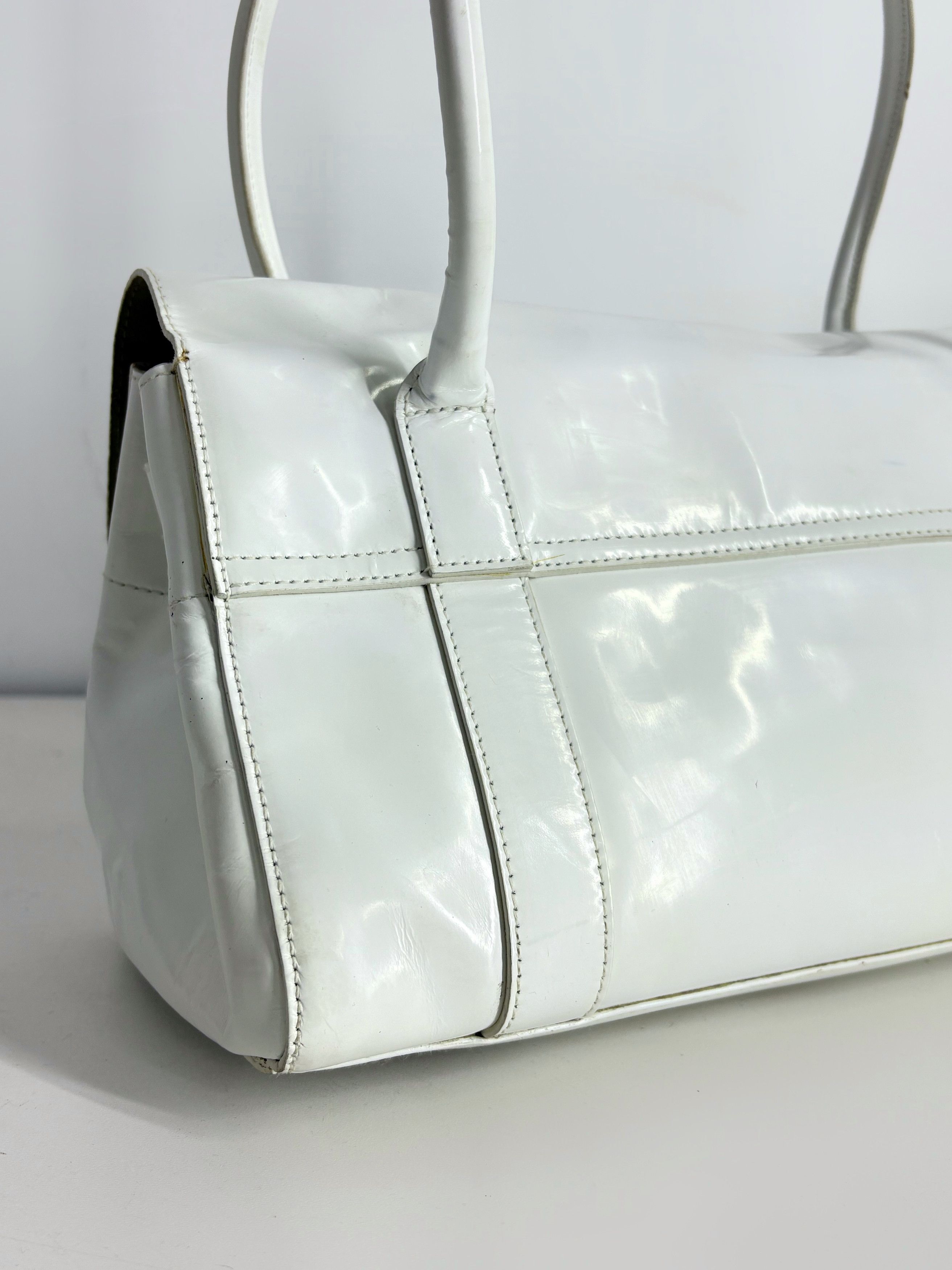 Mulberry Mulberry Bayswater White Leather Bag Size ONE SIZE - 4 Thumbnail