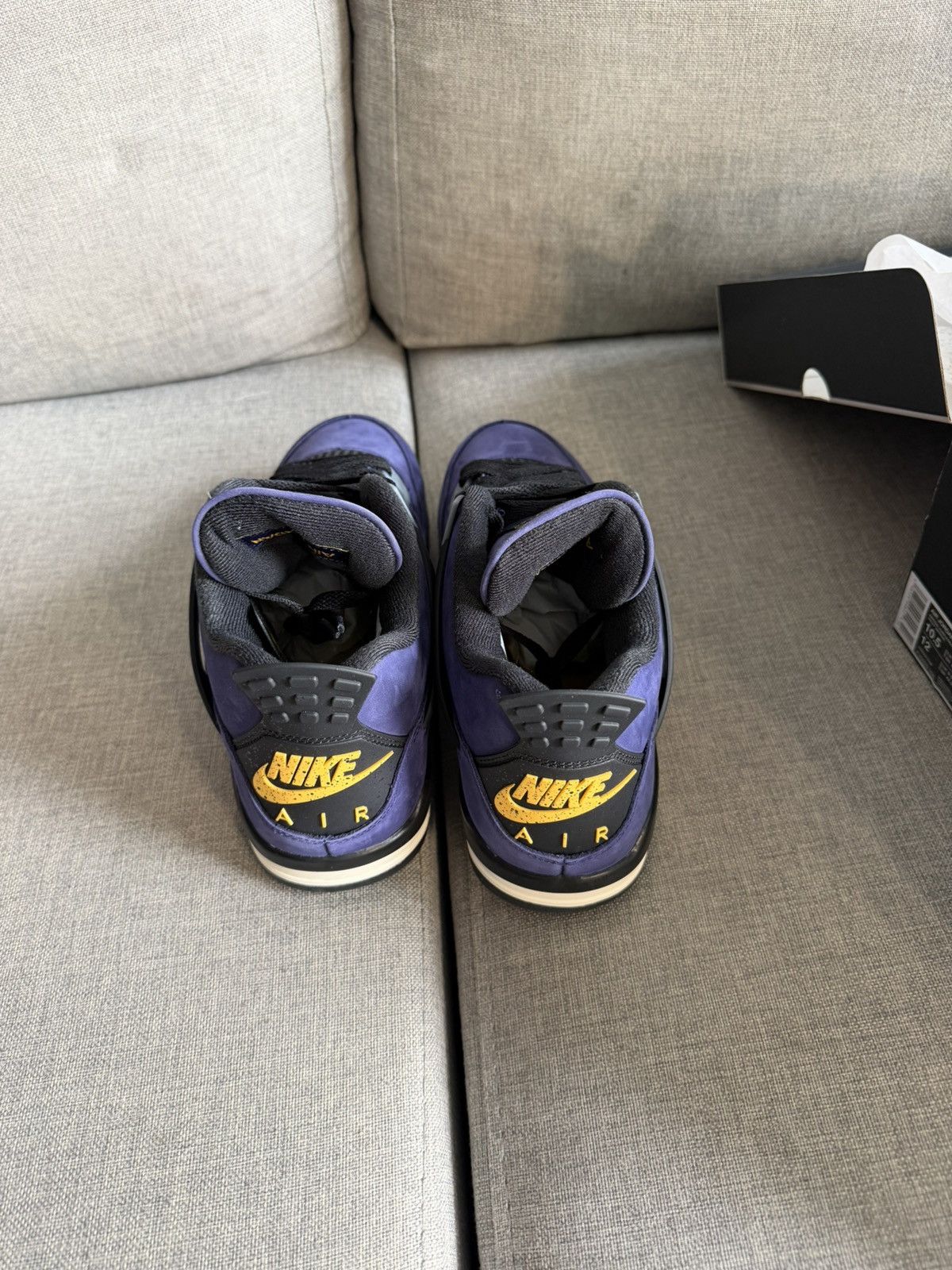 Jordan Brand Jordan retro 4 Lakers Size US 10.5 / EU 43-44 - 5 Thumbnail