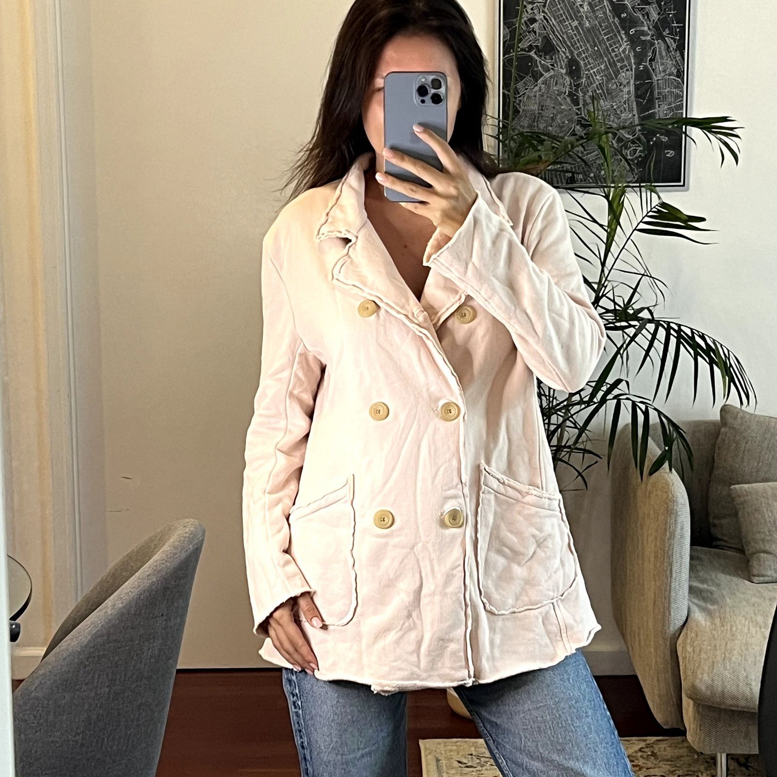Frank & Eileen Frank & Eileen Belfast Petal jacket size M small defect Size M / US 6-8 / IT 42-44 - 1 Thumbnail