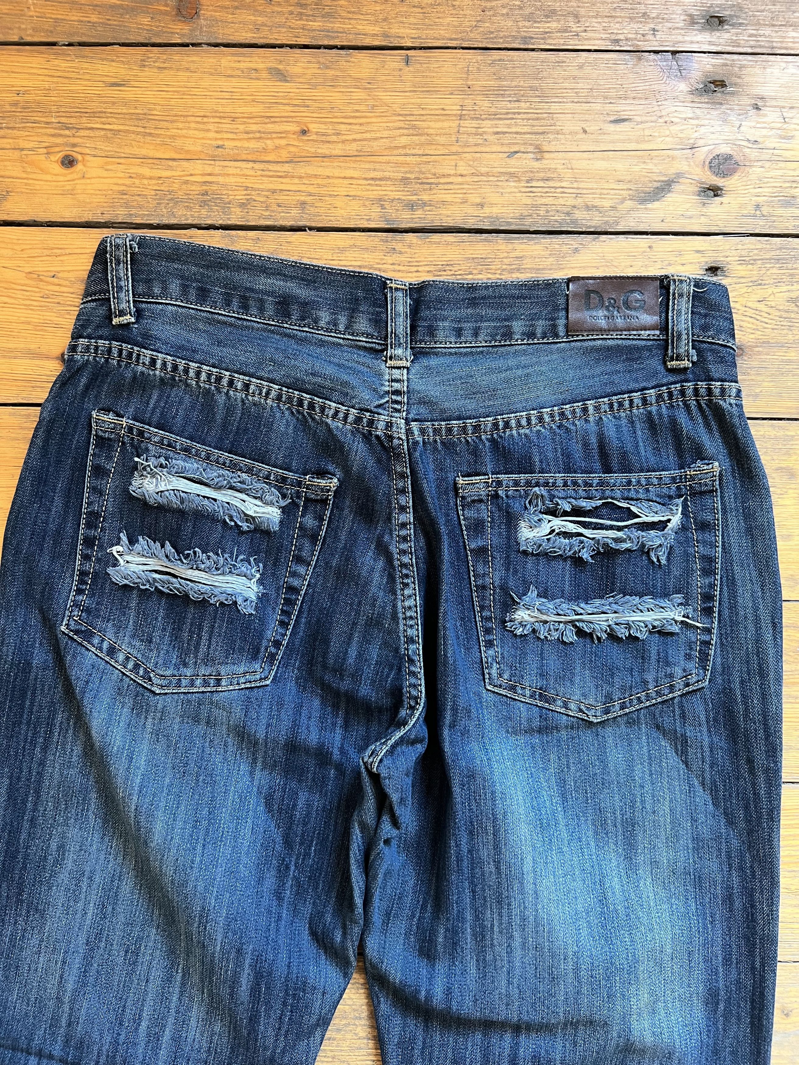 Denime DG Vintage Distressed Jeans Pants 1980s Size US 32 / EU 48 - 8 Thumbnail