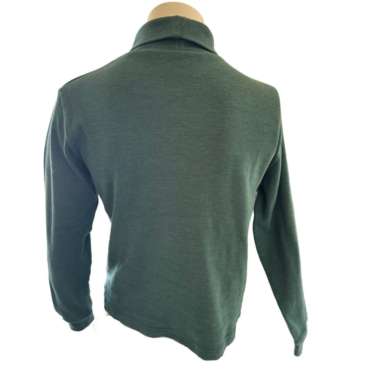 Vintage Basic Editions women’s 90s hunter green turtleneck pullover Size M / US 6-8 / IT 42-44 - 2 Thumbnail