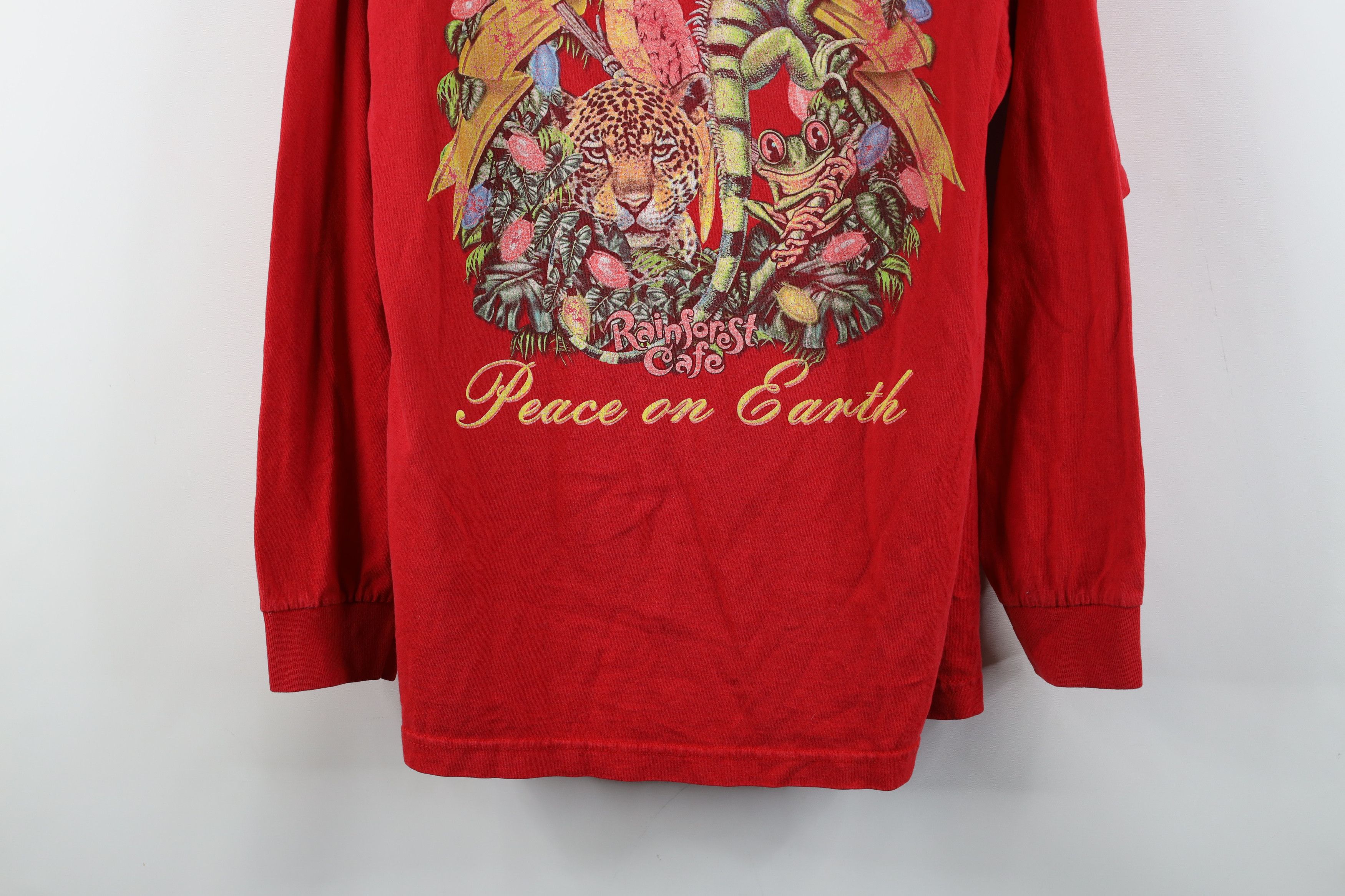 Vintage Vintage 90s Rainforest Cafe Earth Day Long Sleeve T-Shirt Size US S / EU 44-46 / 1 - 3 Thumbnail