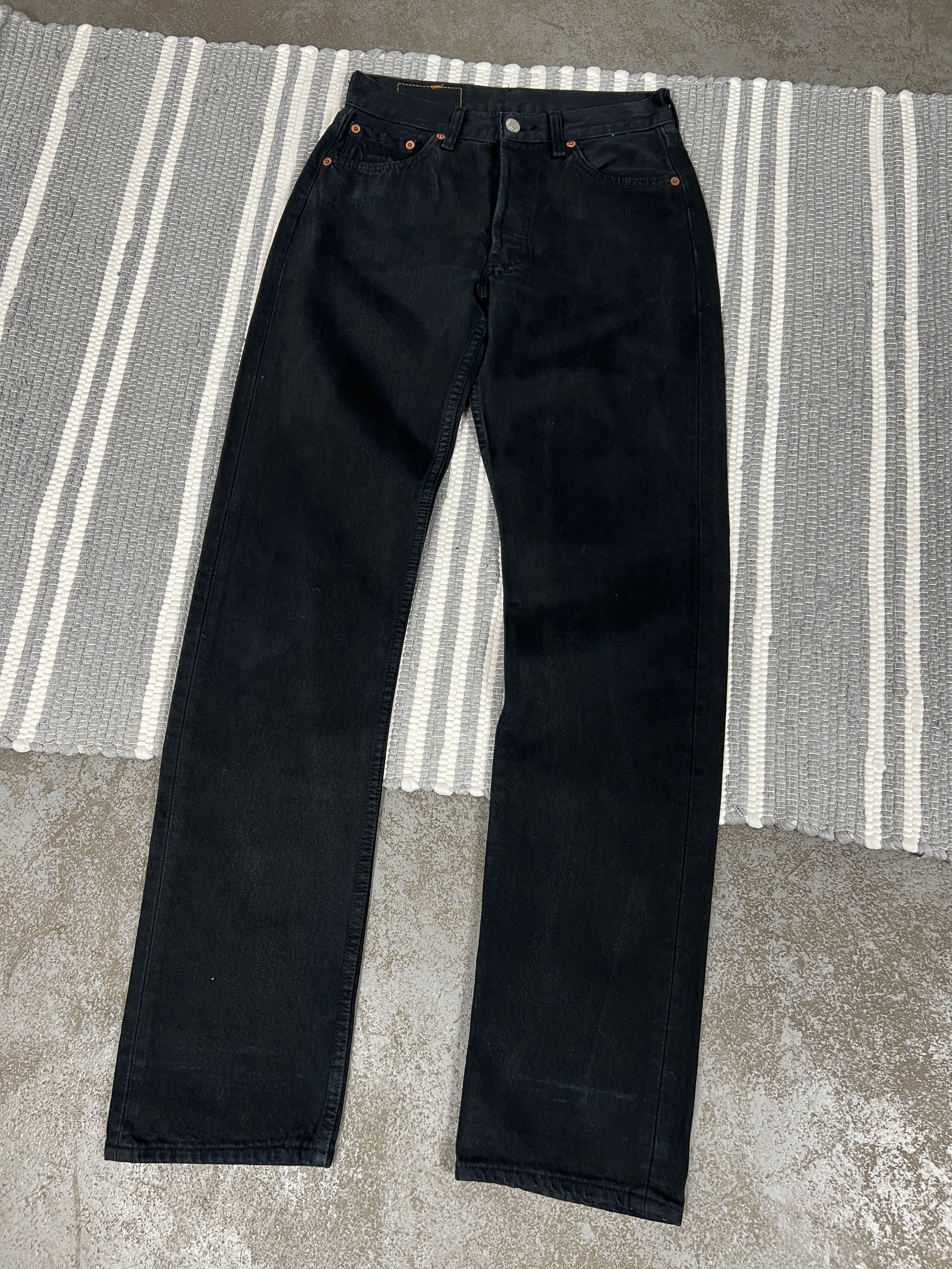 Levi's Vintage Levis 501 Black Jeans Denim Pants Size US 29 - 3 Thumbnail